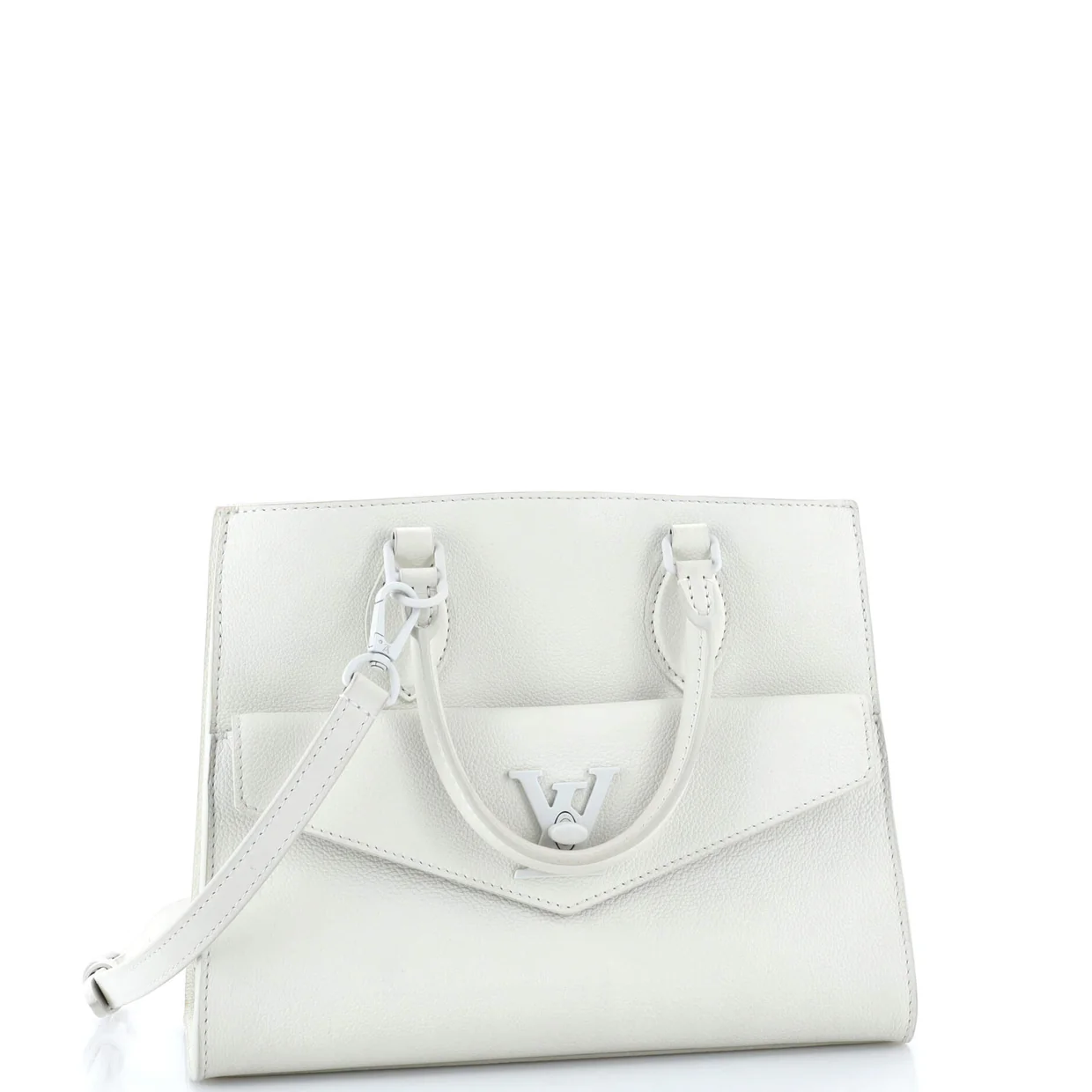 Lockme Monochrome Tote Leather PM - Deep Luxury