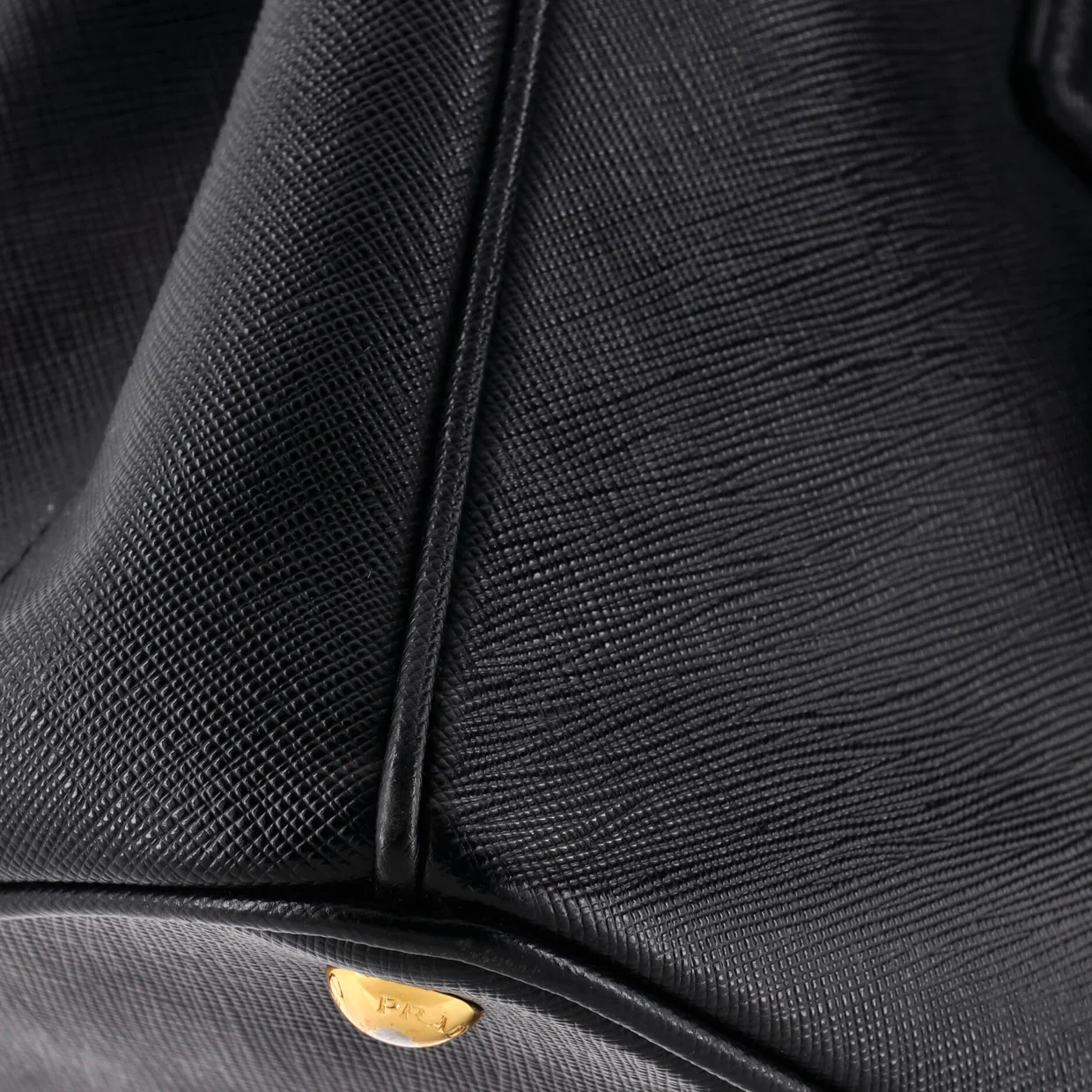 Double Zip Lux Tote Saffiano Leather Small - Deep Luxury