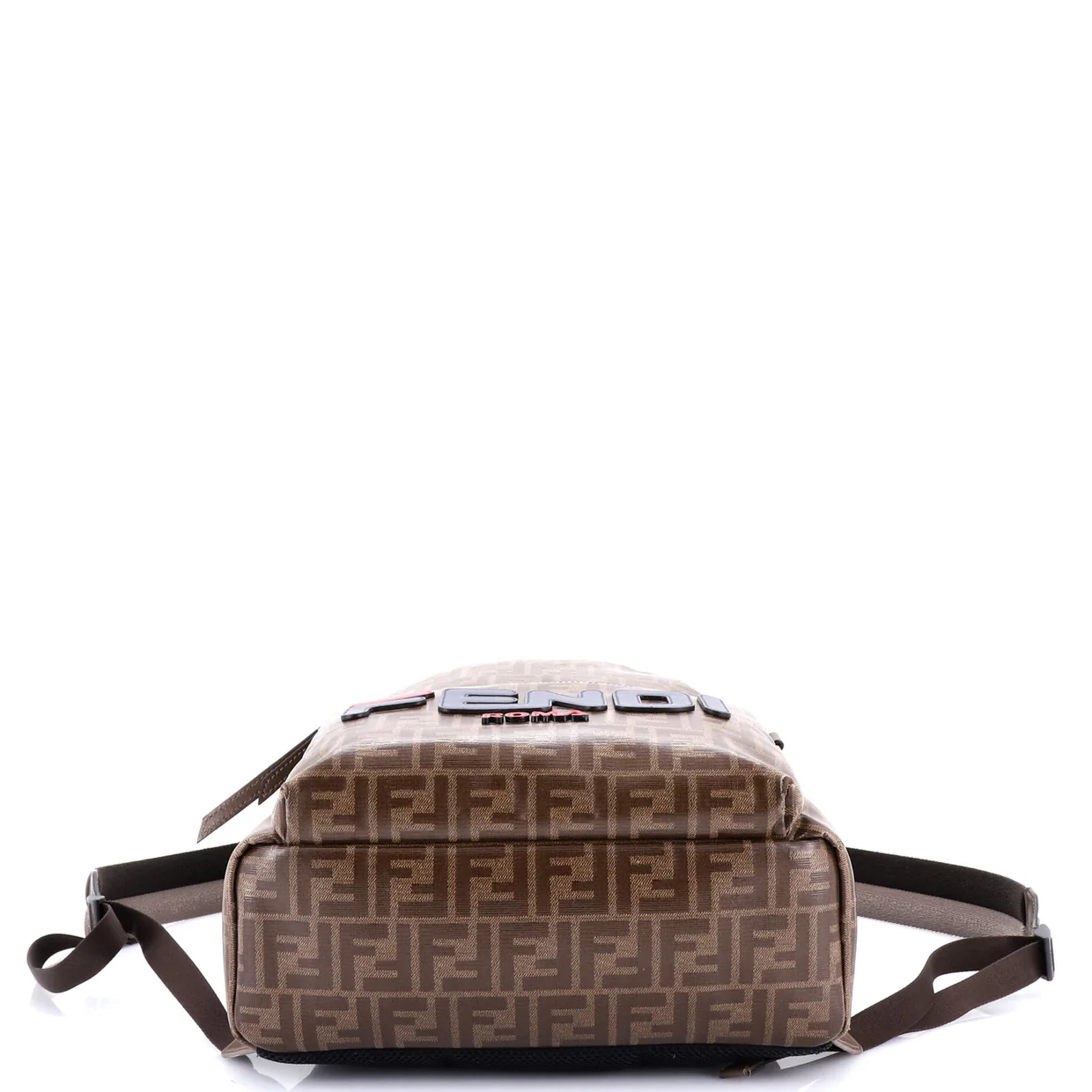 Mania Logo Backpack Zucca Coated Canvas Medium - Deep Luxury