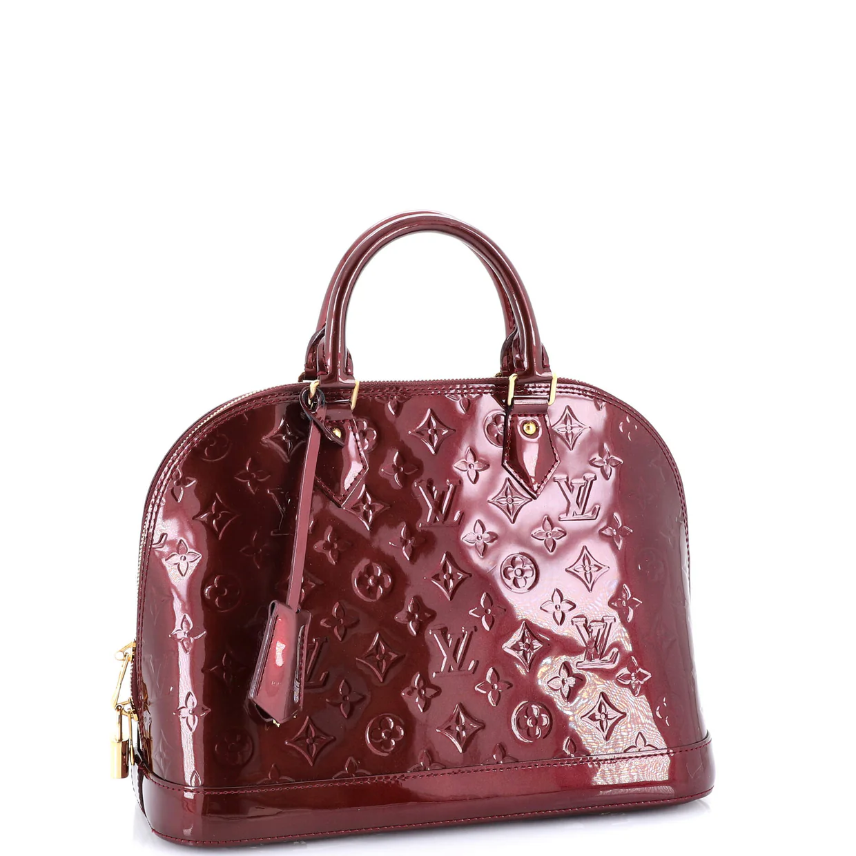 Alma Handbag Monogram Vernis PM - Deep Luxury