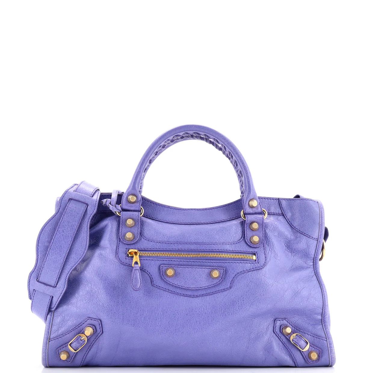 City Giant Studs Bag Leather Medium - Deep Luxury