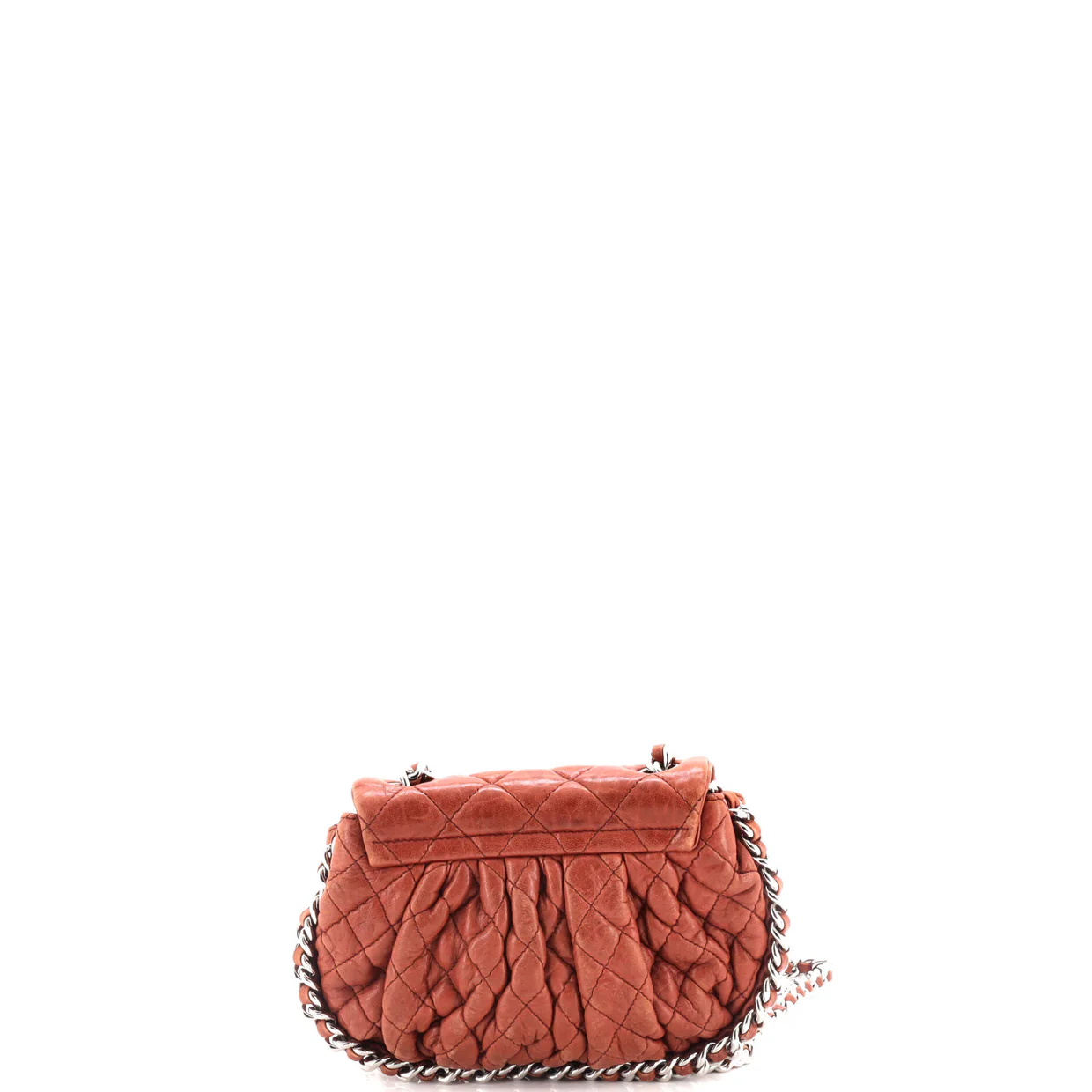 Chain Around Flap Bag Quilted Leather Small - Deep Luxury