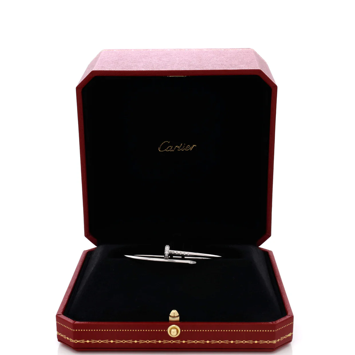 Juste un Clou Bracelet 18K White Gold with Diamonds Small - Deep Luxury