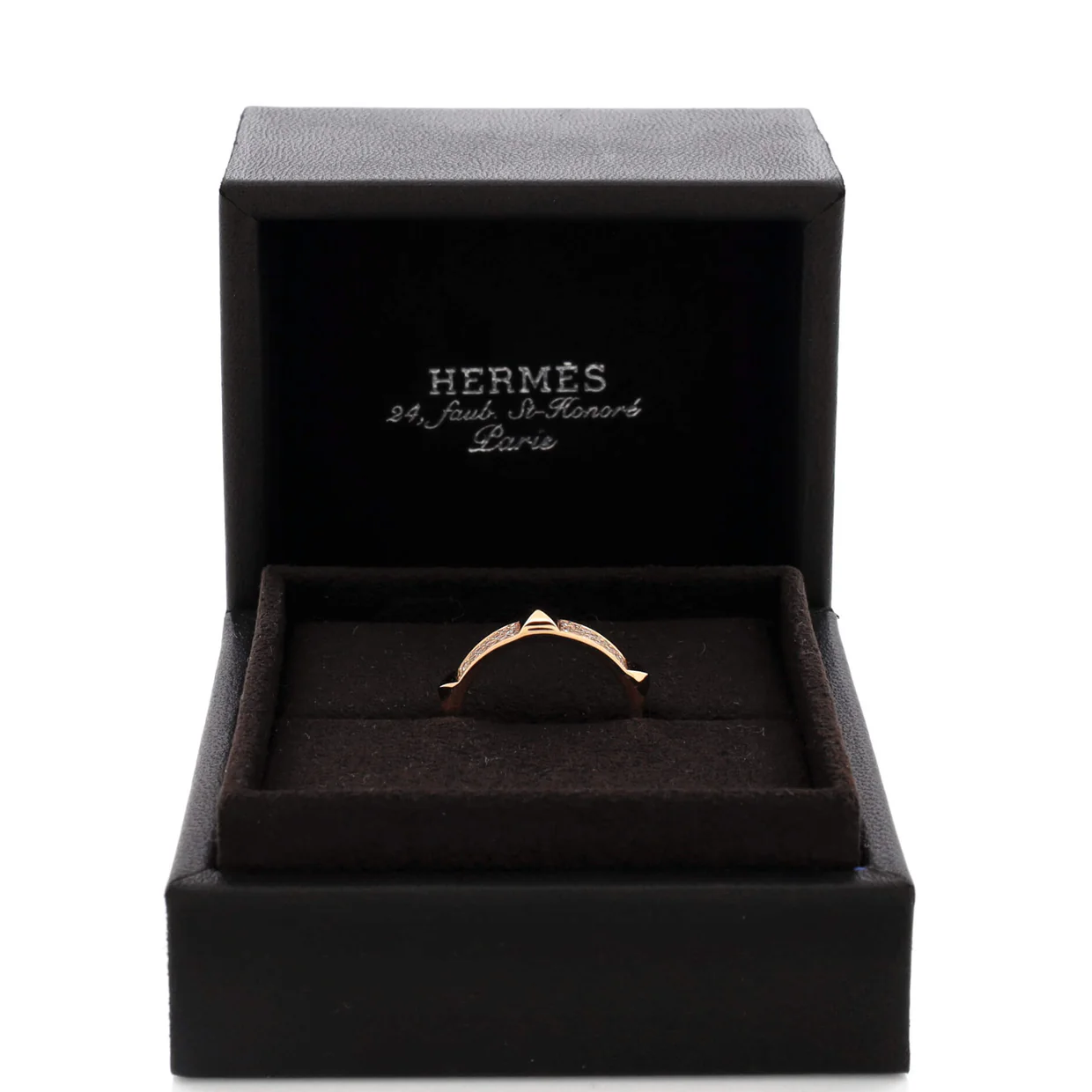Clou d'H Ring 18K Rose Gold with Diamonds - Deep Luxury