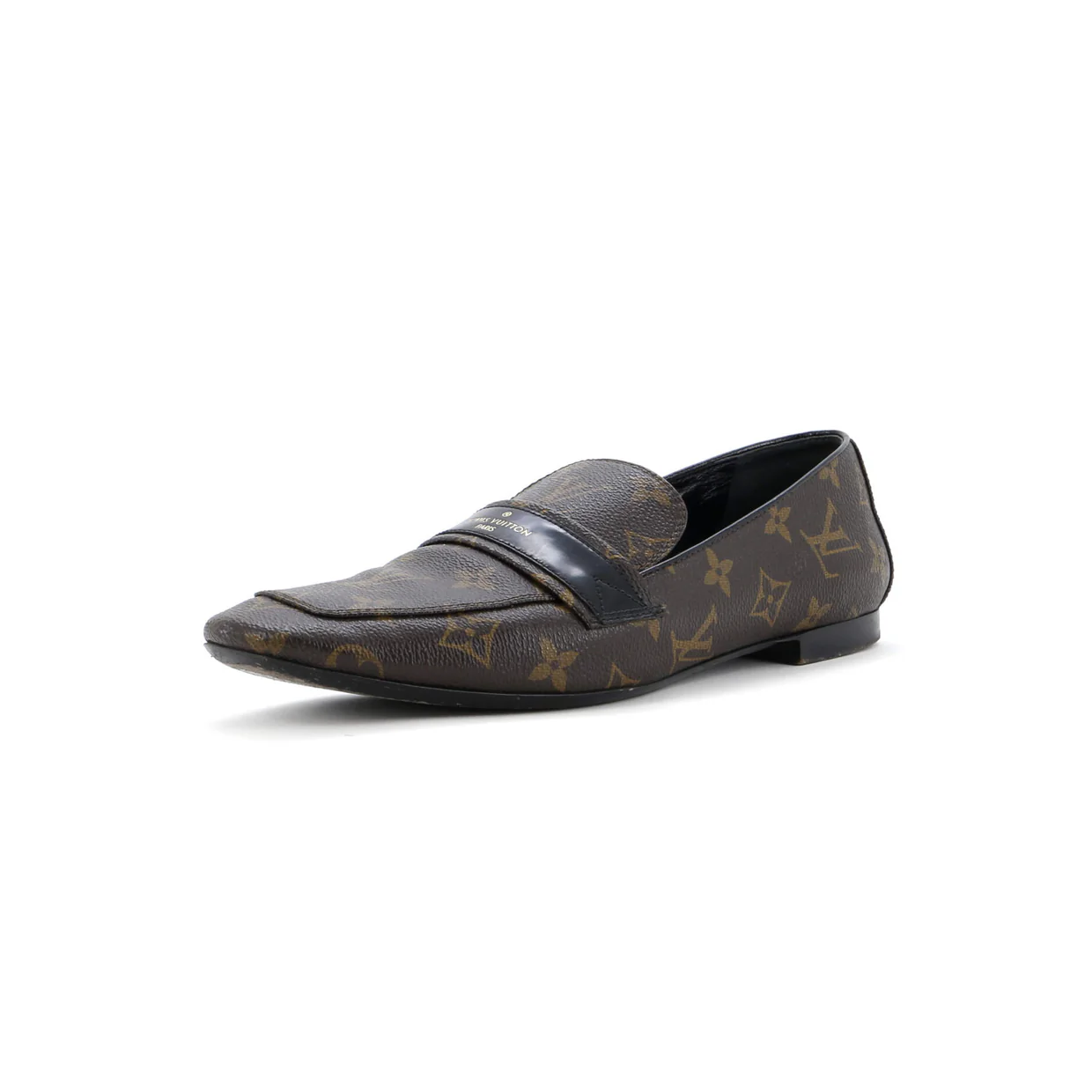 Women's Upper Case Flat Loafers Monogram Canvas - Deep Luxury