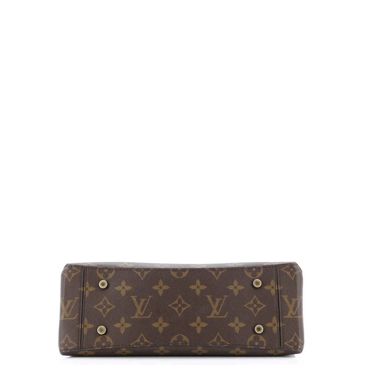 One Handle Flap Bag Monogram Canvas and Leather MM - Deep Luxury