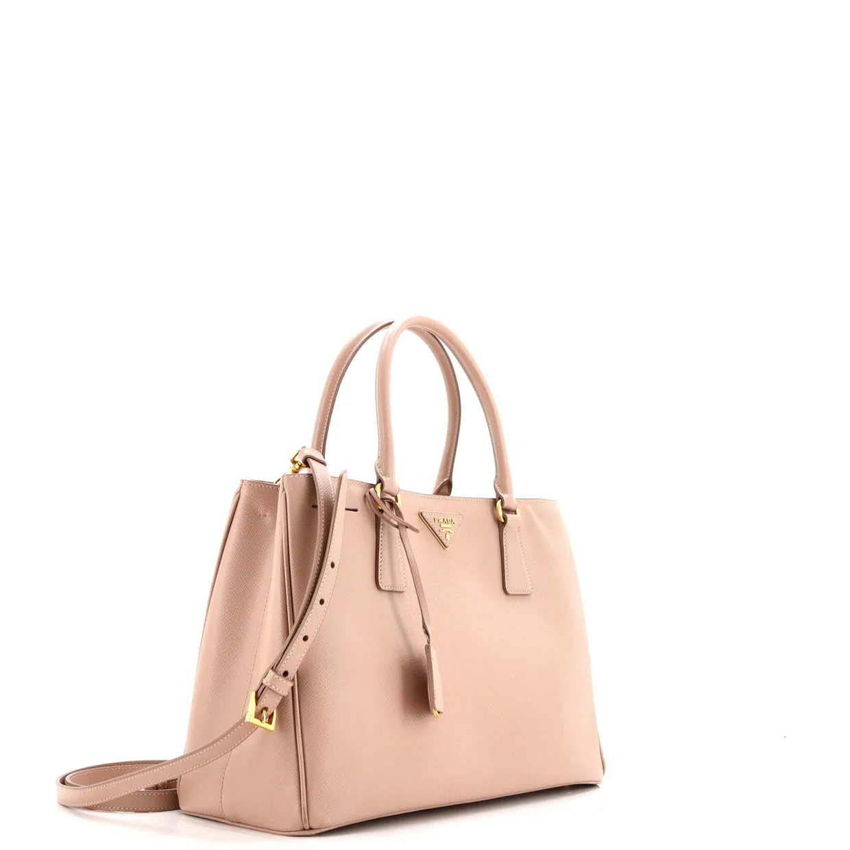 Lux Open Tote Saffiano Leather Medium - Deep Luxury
