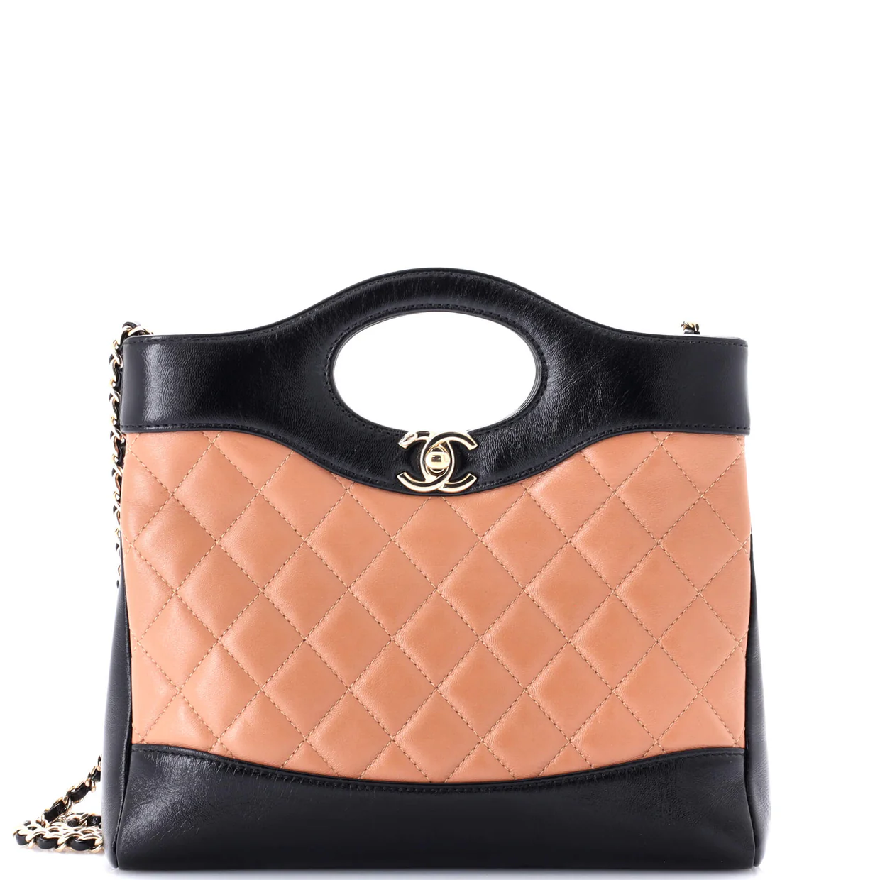 31 Shopping Bag Quilted Lambskin Small - Deep Luxury