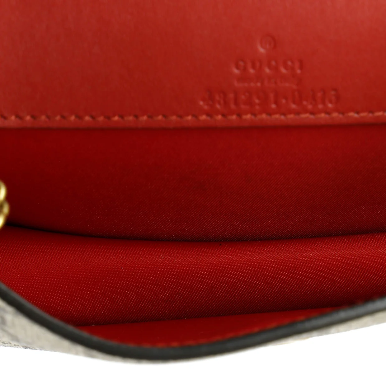 Cherries Wallet on Chain GG Coated Canvas Mini - Deep Luxury