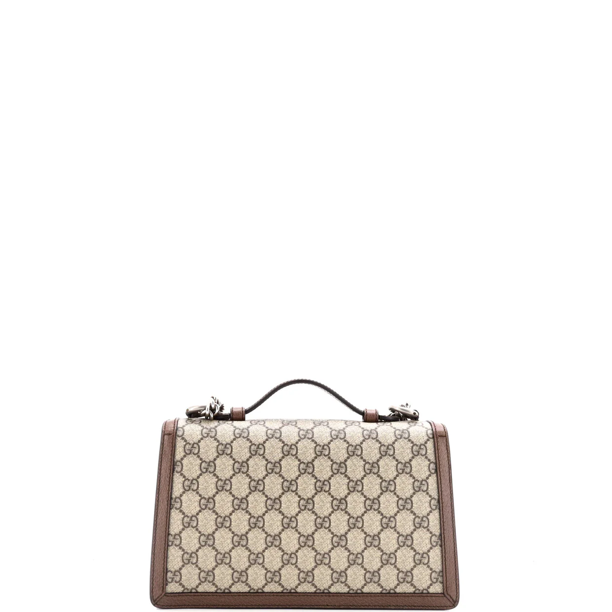 Dionysus Top Handle Chain Bag GG Coated Canvas Small - Deep Luxury