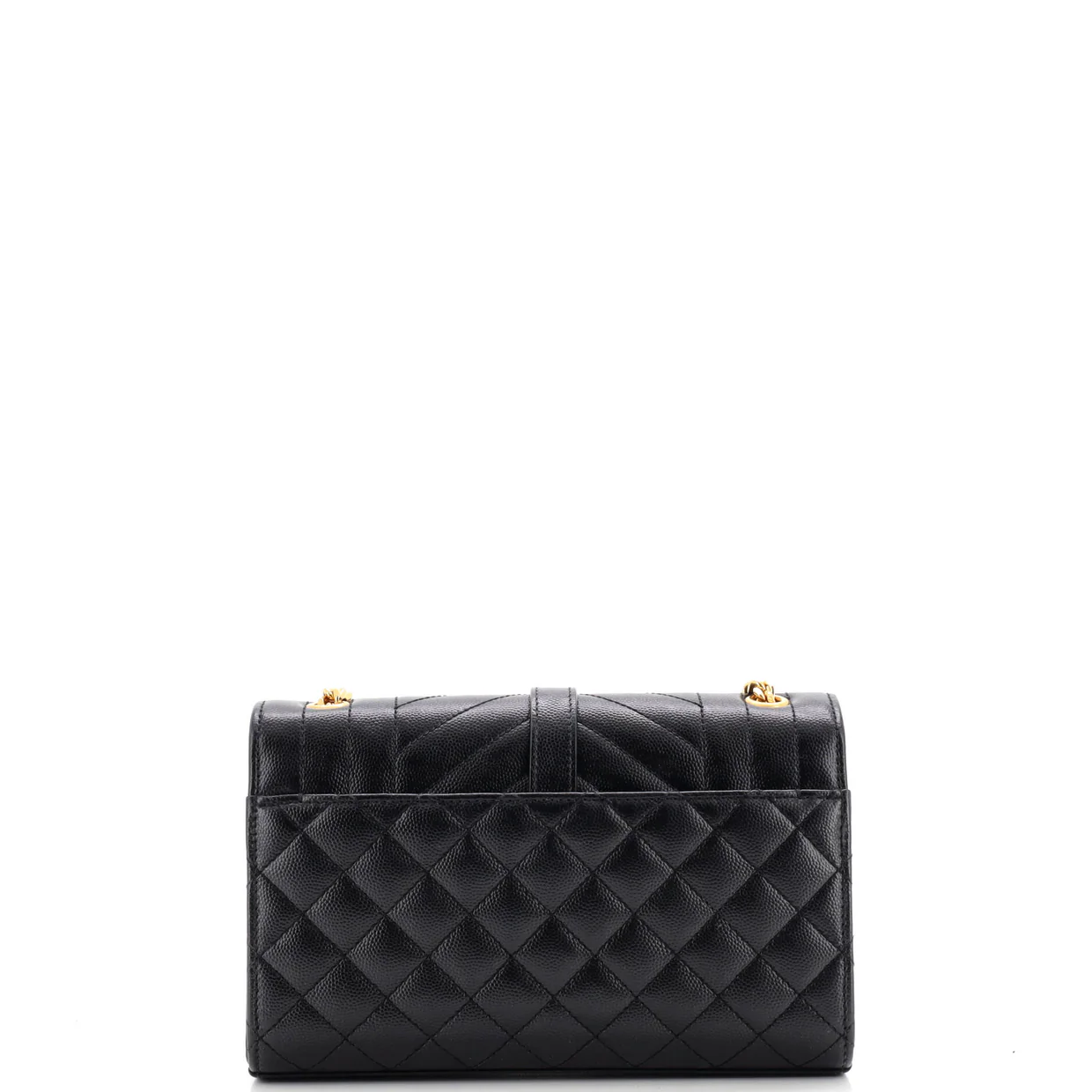 Classic Monogram Envelope Satchel Mixed Matelasse Leather Small - Deep Luxury