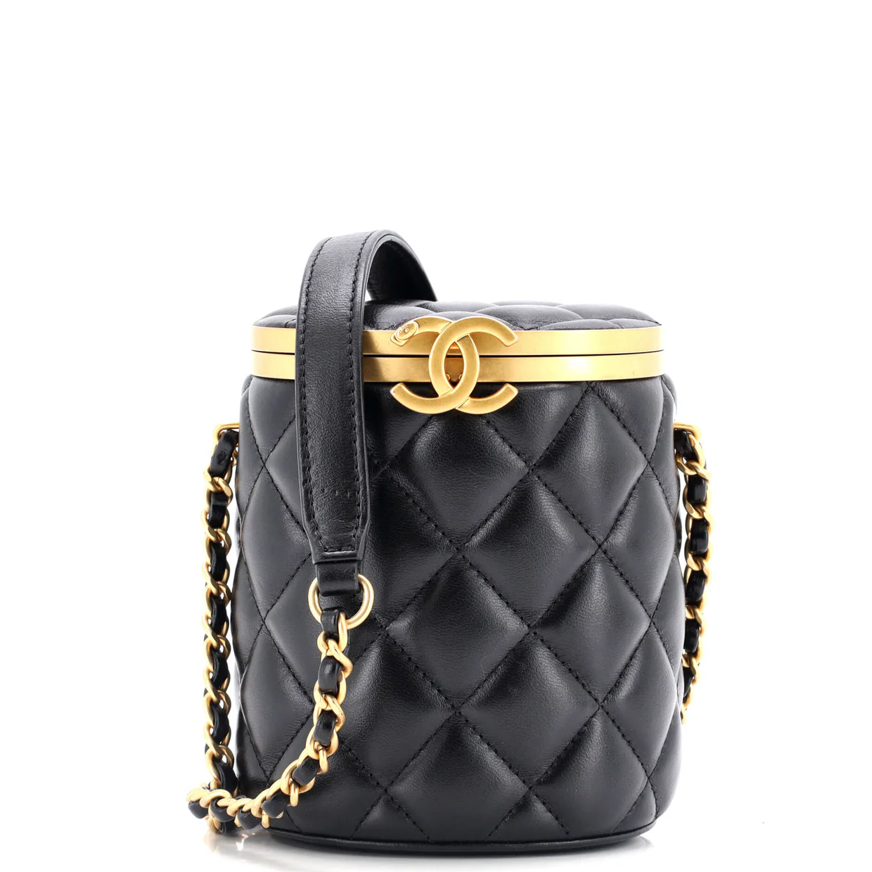 Crown Box Vanity Bag Quilted Lambskin Mini - Deep Luxury