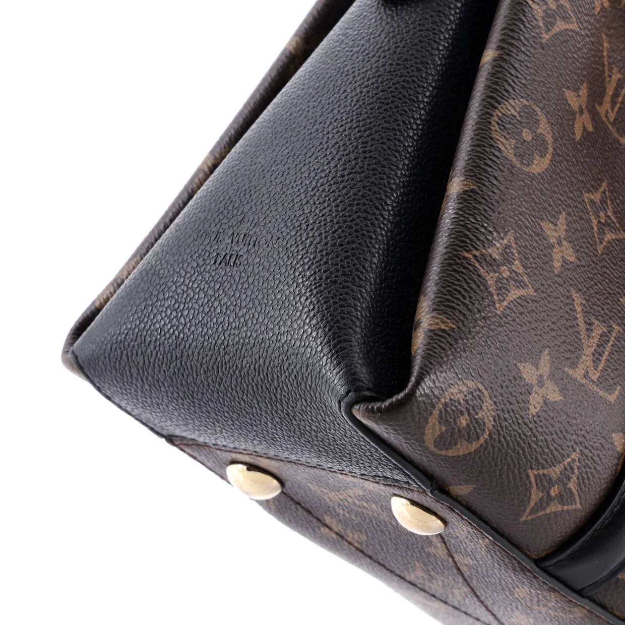 Soufflot Tote Monogram Canvas with Leather BB - Deep Luxury