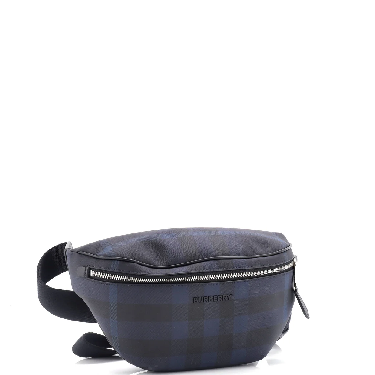 Cason Bum Bag Check E-Canvas Medium - Deep Luxury