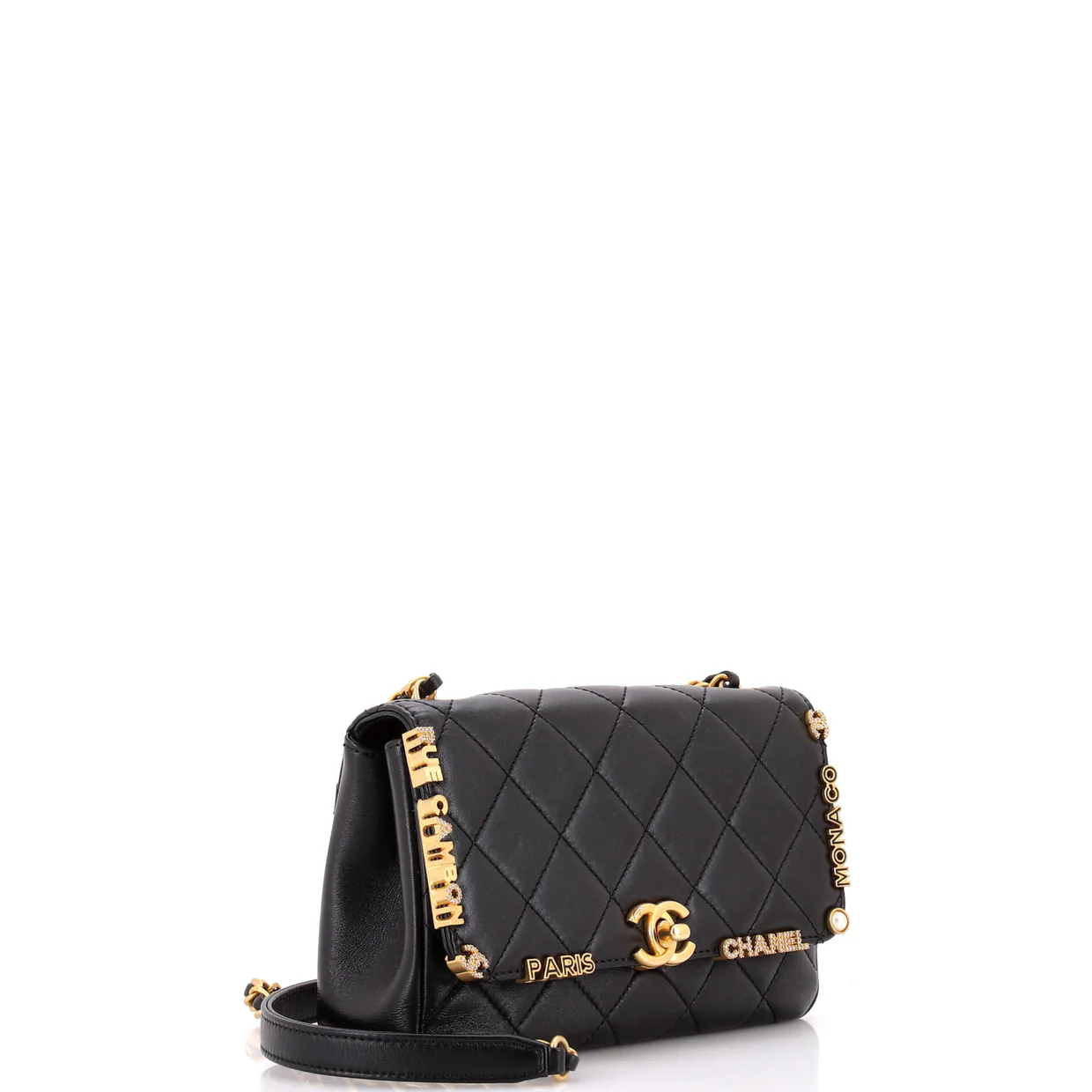 Paris Monaco Flap Bag Quilted Lambskin Mini - Deep Luxury
