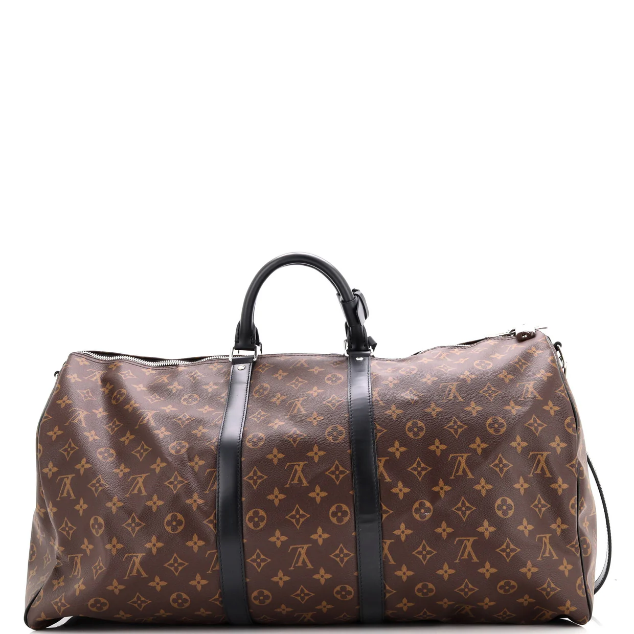 Keepall Bandouliere Bag Macassar Monogram Canvas 55 - Deep Luxury