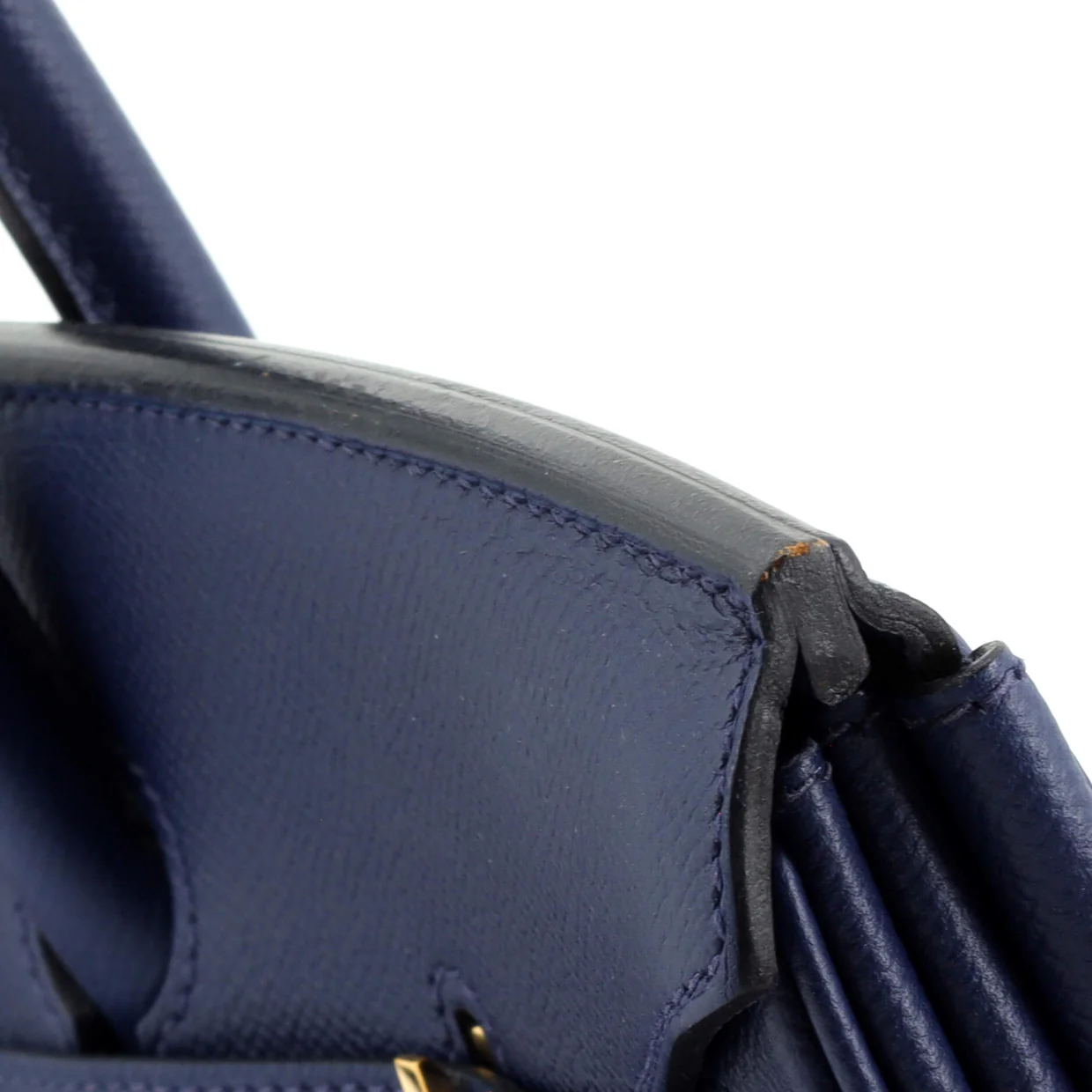 Birkin Handbag Bleu Saphir Epsom with Gold Hardware 35 - Deep Luxury