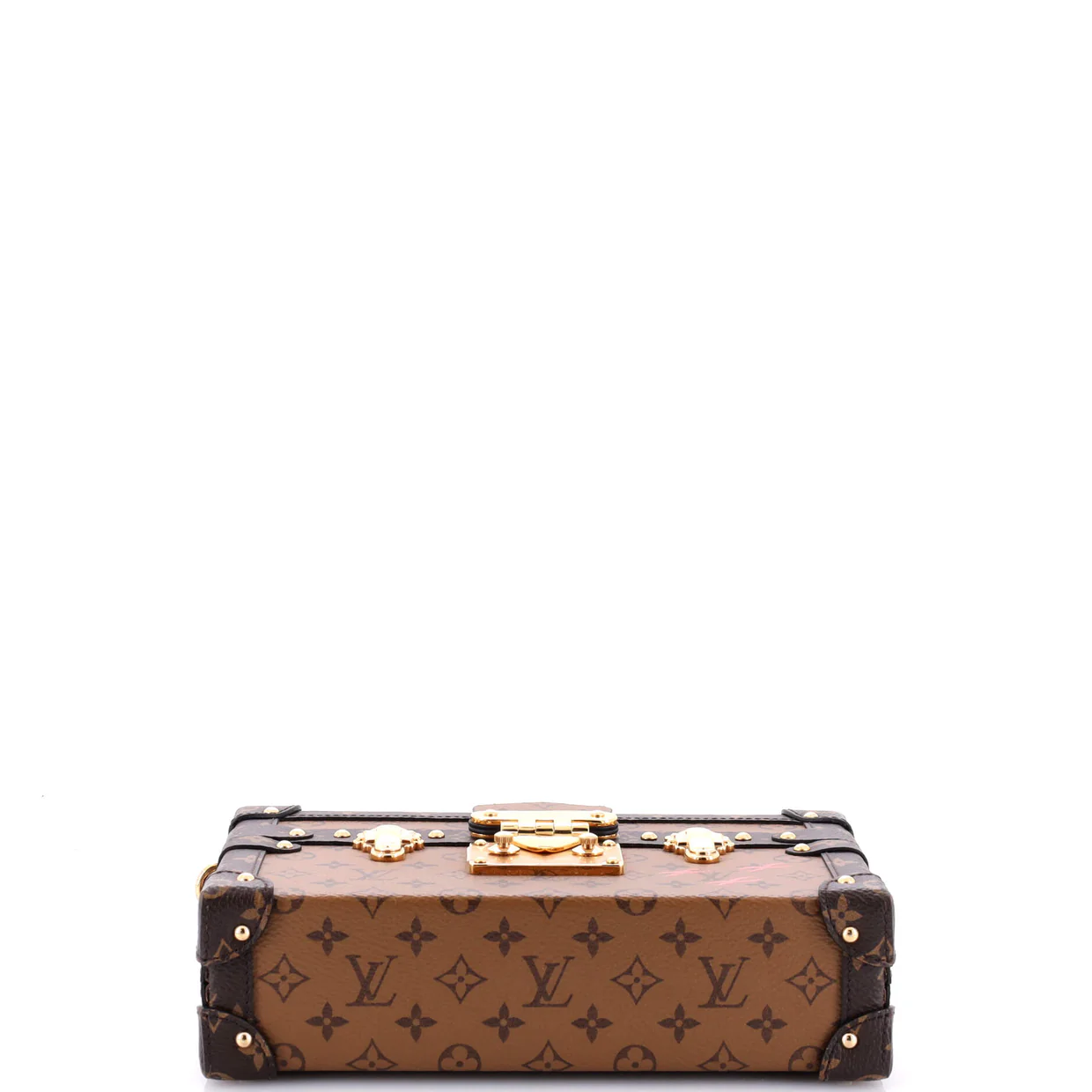 Petite Malle Handbag Reverse Monogram Canvas - Deep Luxury