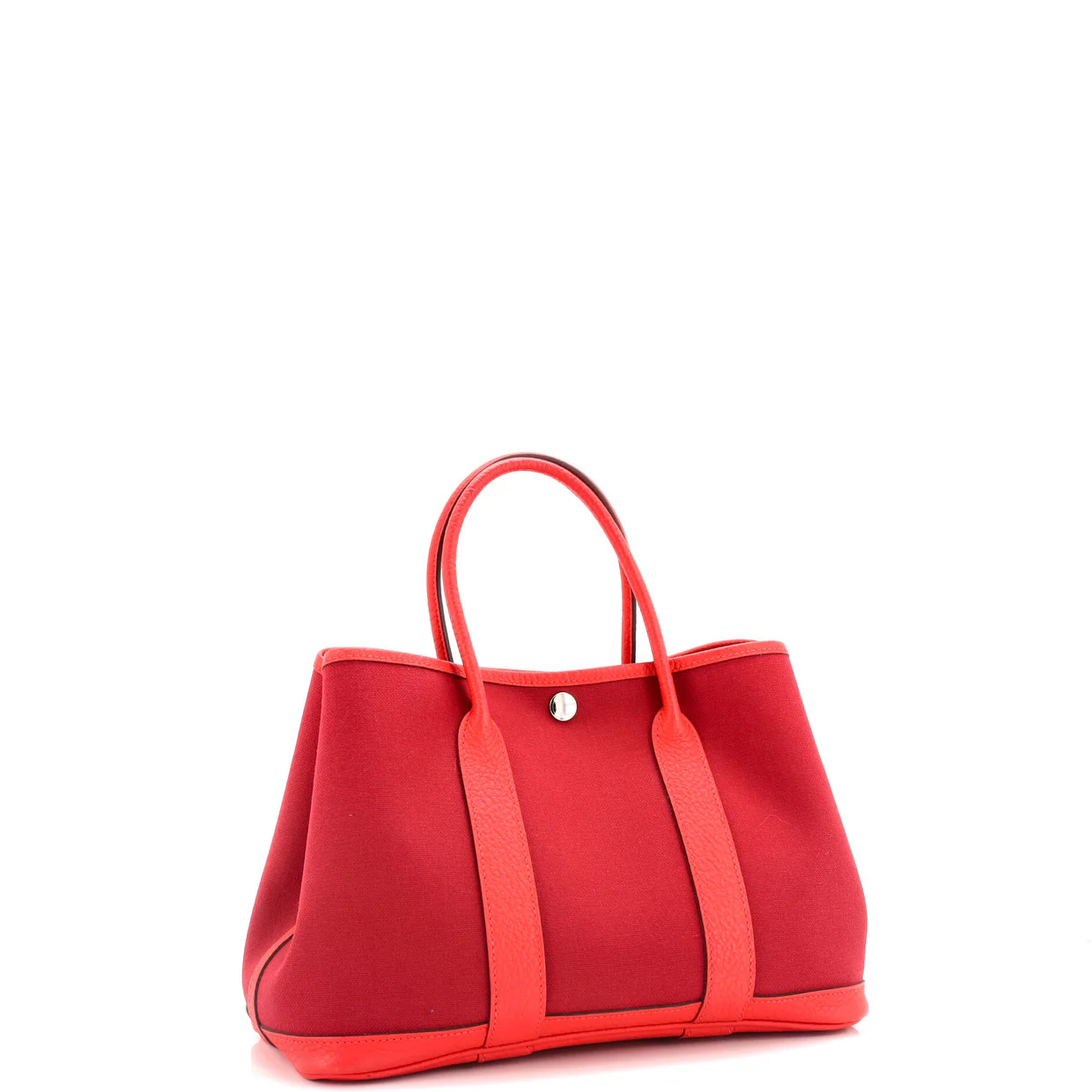 Garden Party Tote Toile and Leather 30 - Deep Luxury