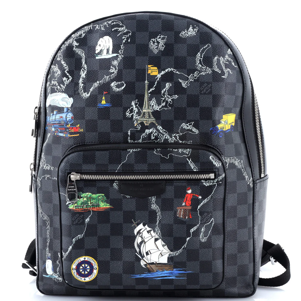 Josh Backpack Limited Edition Renaissance Map Damier Graphite - Deep Luxury