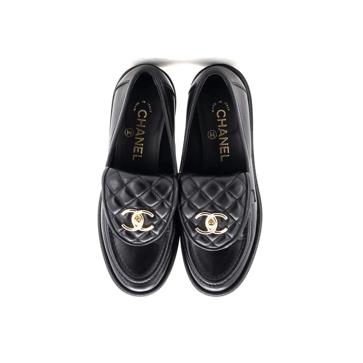 Women's CC Loafers Quilted Leather - Deep Luxury