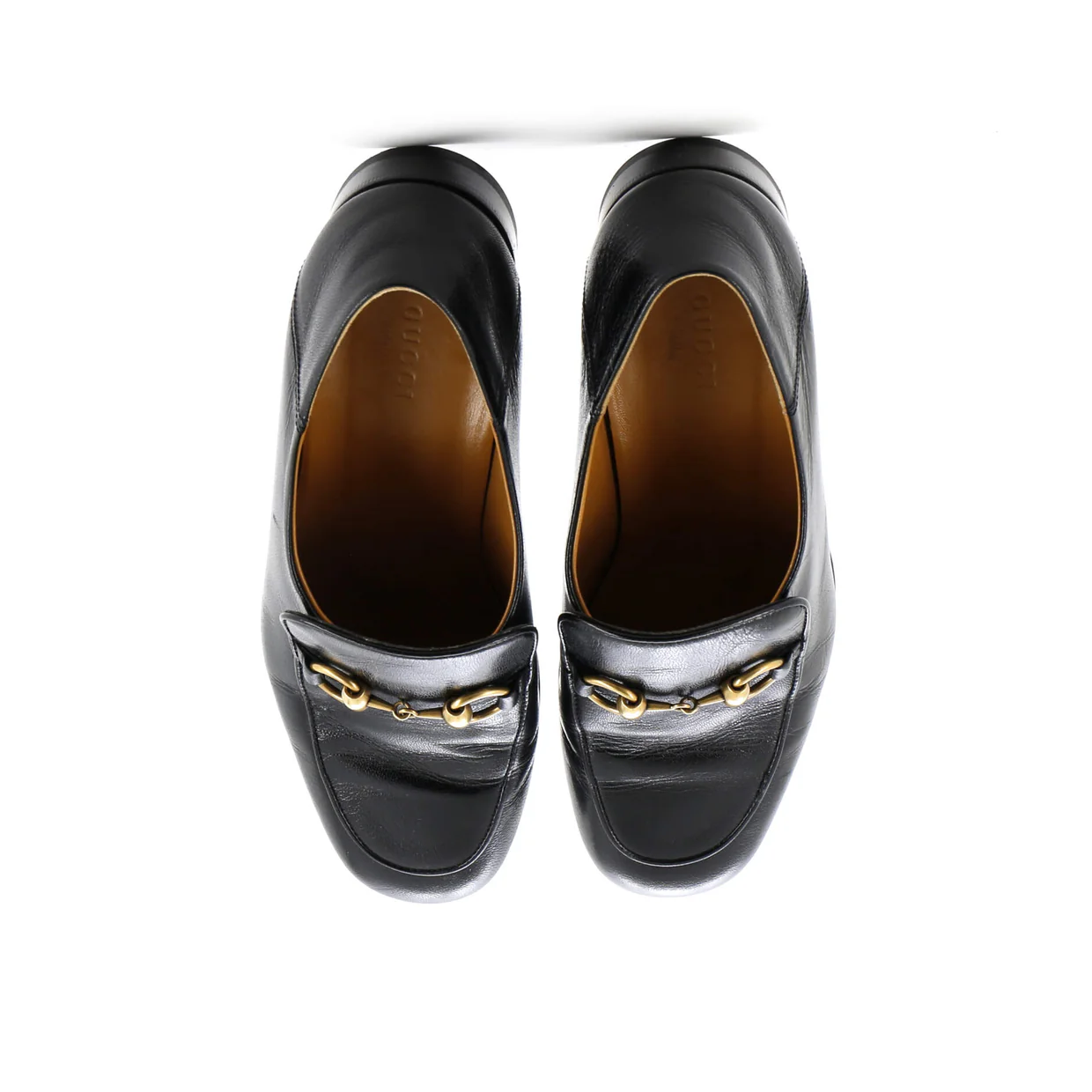 Women's Horsebit Mid-Heel Loafers Leather - Deep Luxury