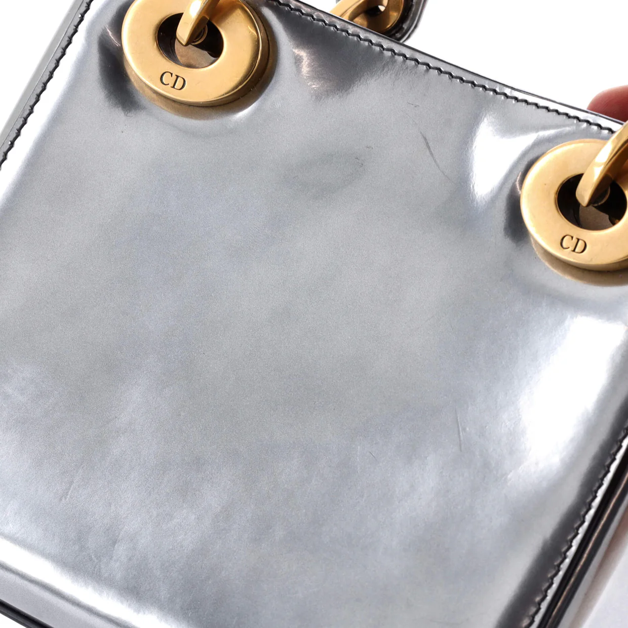 Lady Dior Chain Bag Patent Mini - Deep Luxury