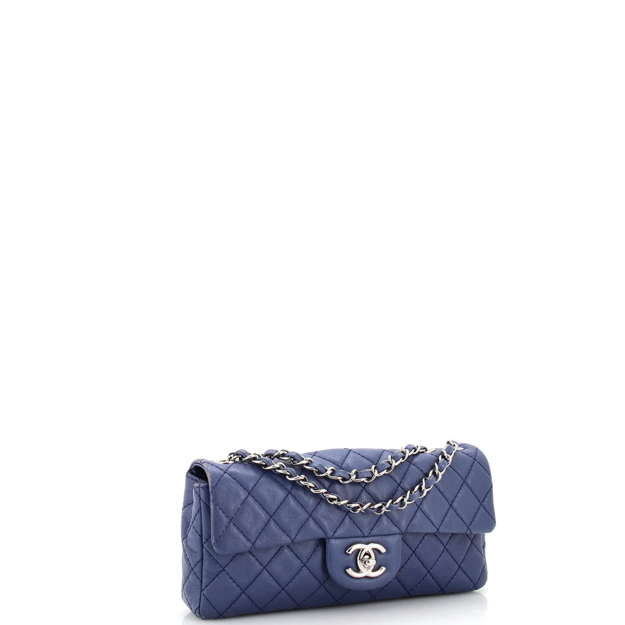 Classic Single Flap Bag Quilted Caviar East West - Deep Luxury