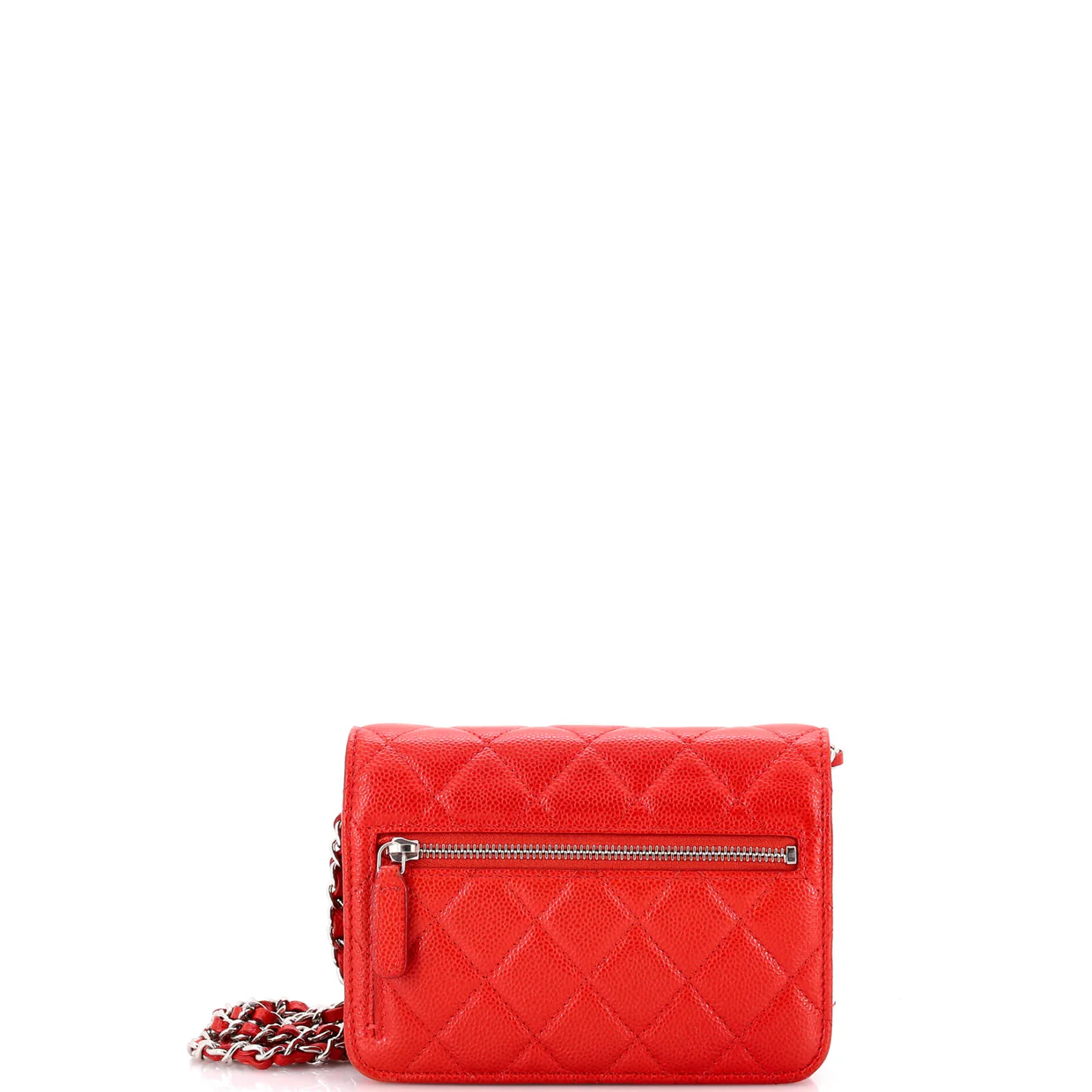 Wallet on Chain Quilted Caviar Mini - Deep Luxury