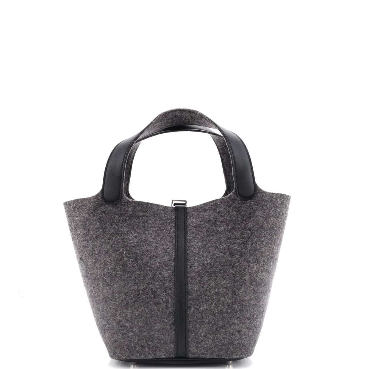 Picotin Lock Bag Felt with Leather MM - Deep Luxury