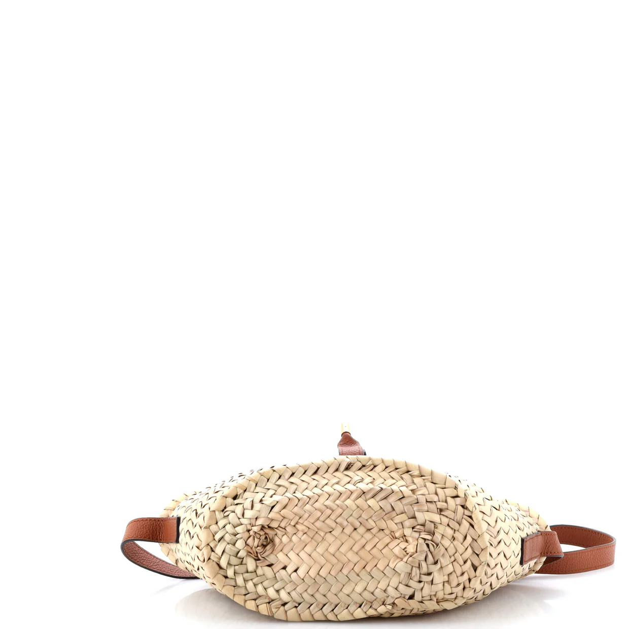 Marcie Basket Crossbody Bag Raffia and Leather Small - Deep Luxury