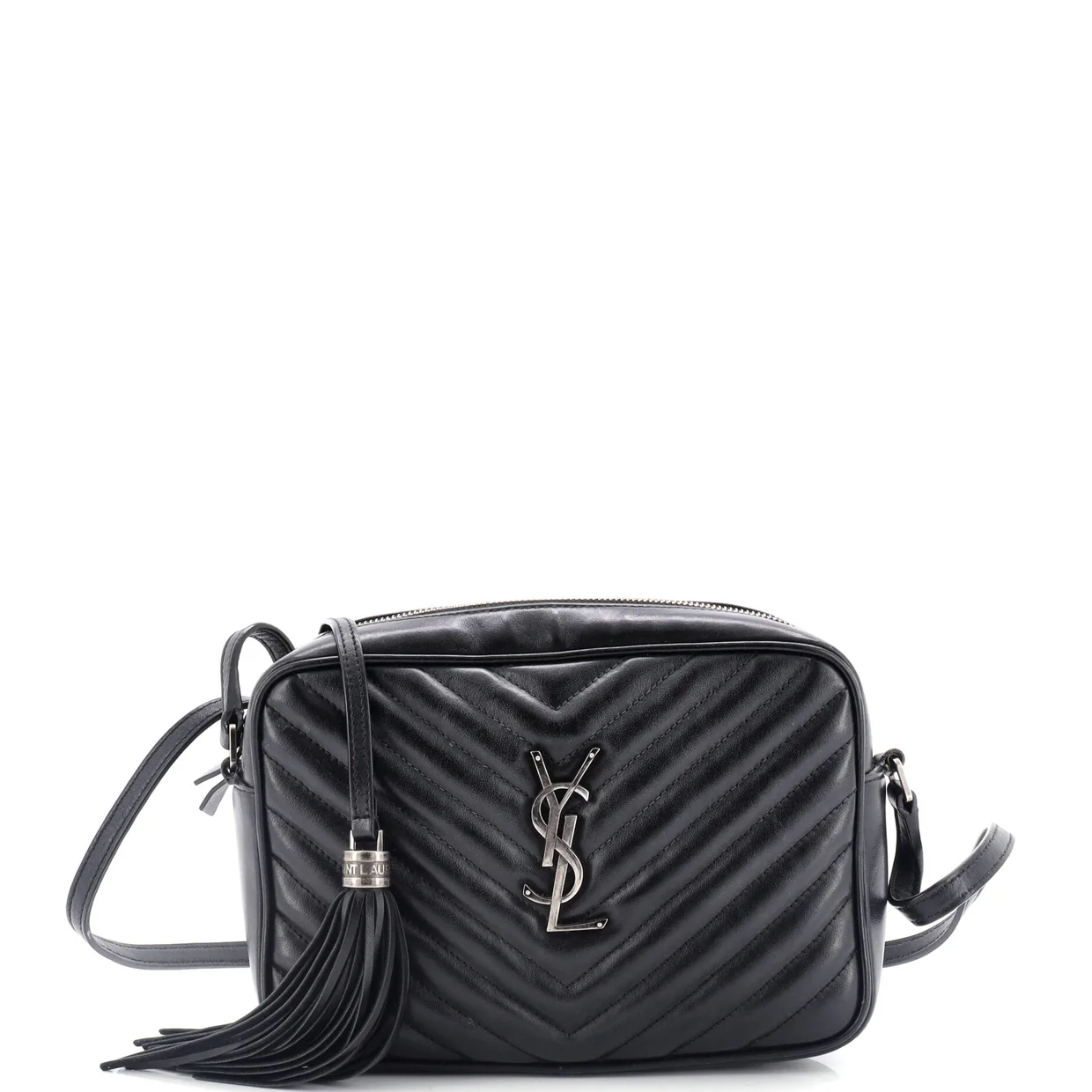 Lou Camera Bag Matelasse Chevron Leather Small - Deep Luxury