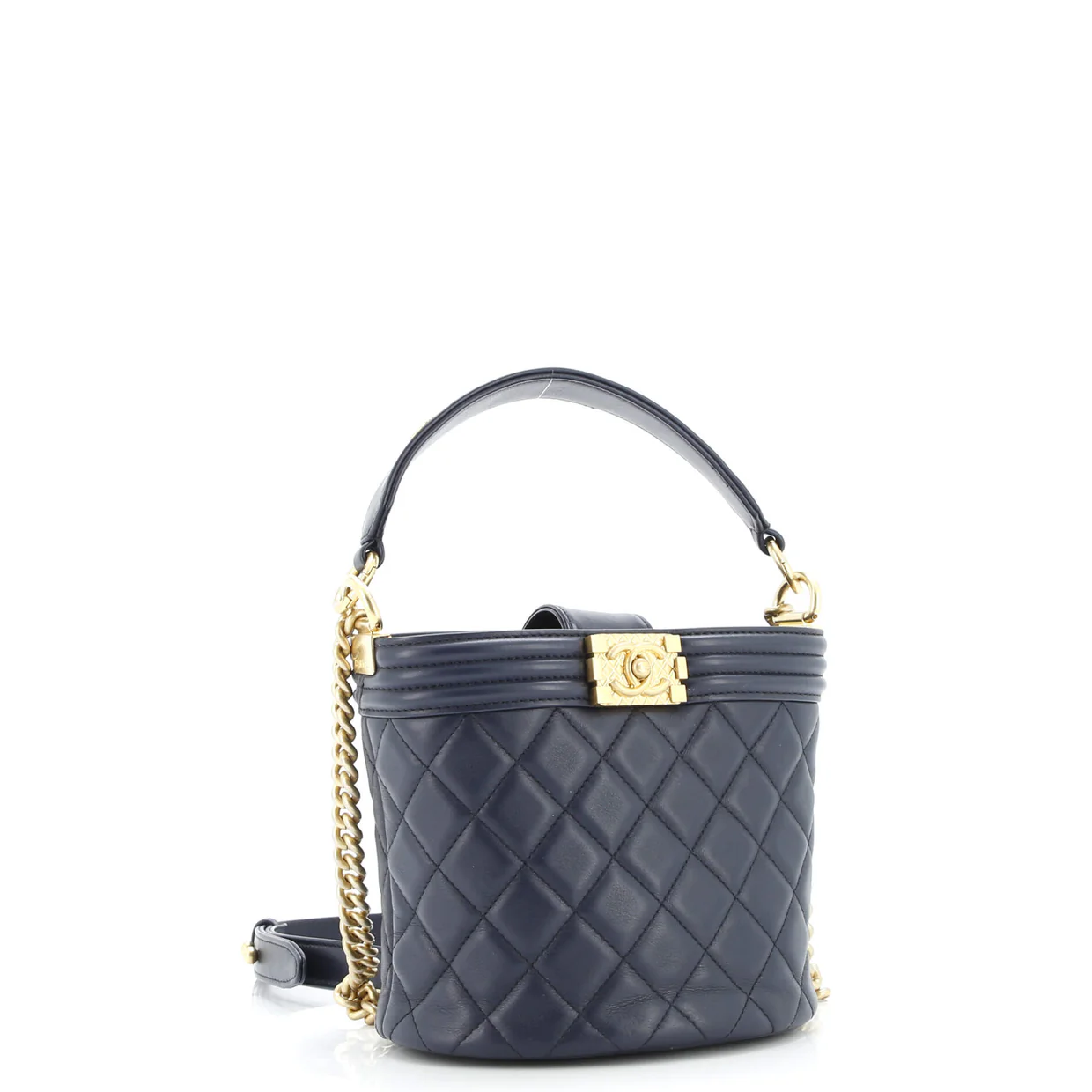 Boy Bucket Bag Quilted Calfskin Mini - Deep Luxury