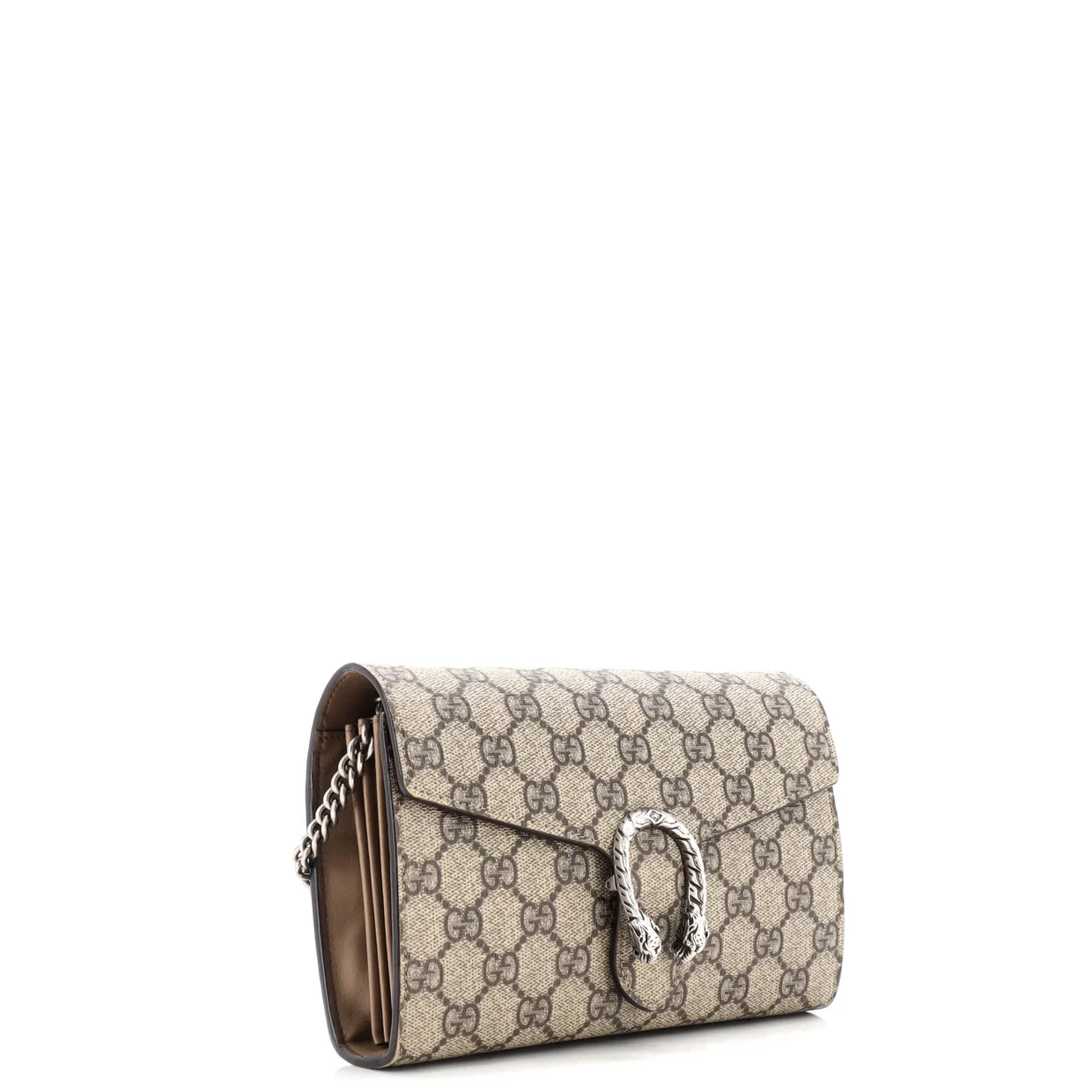 Dionysus Chain Wallet GG Coated Canvas Small - Deep Luxury