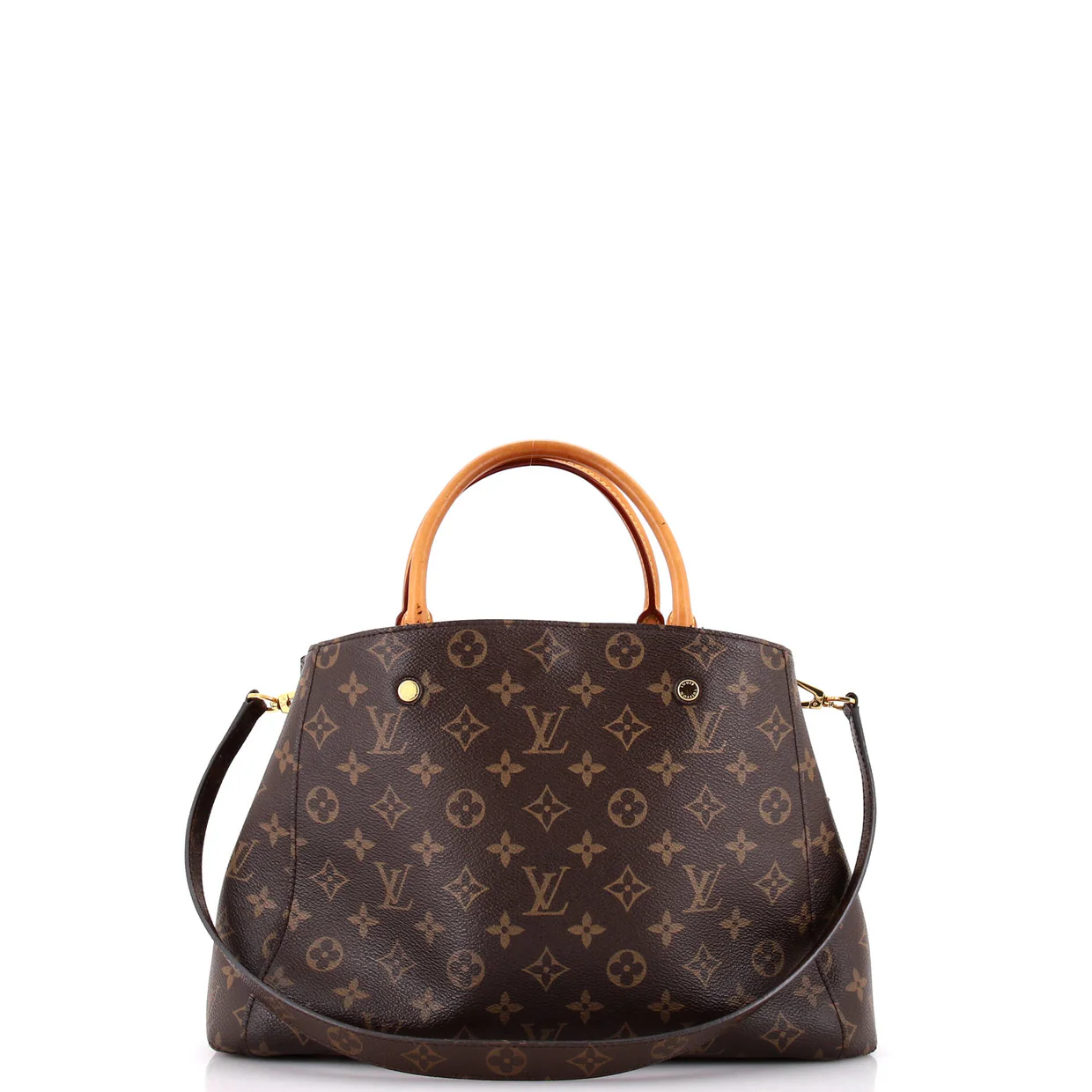 Montaigne Handbag Monogram Canvas MM - Deep Luxury