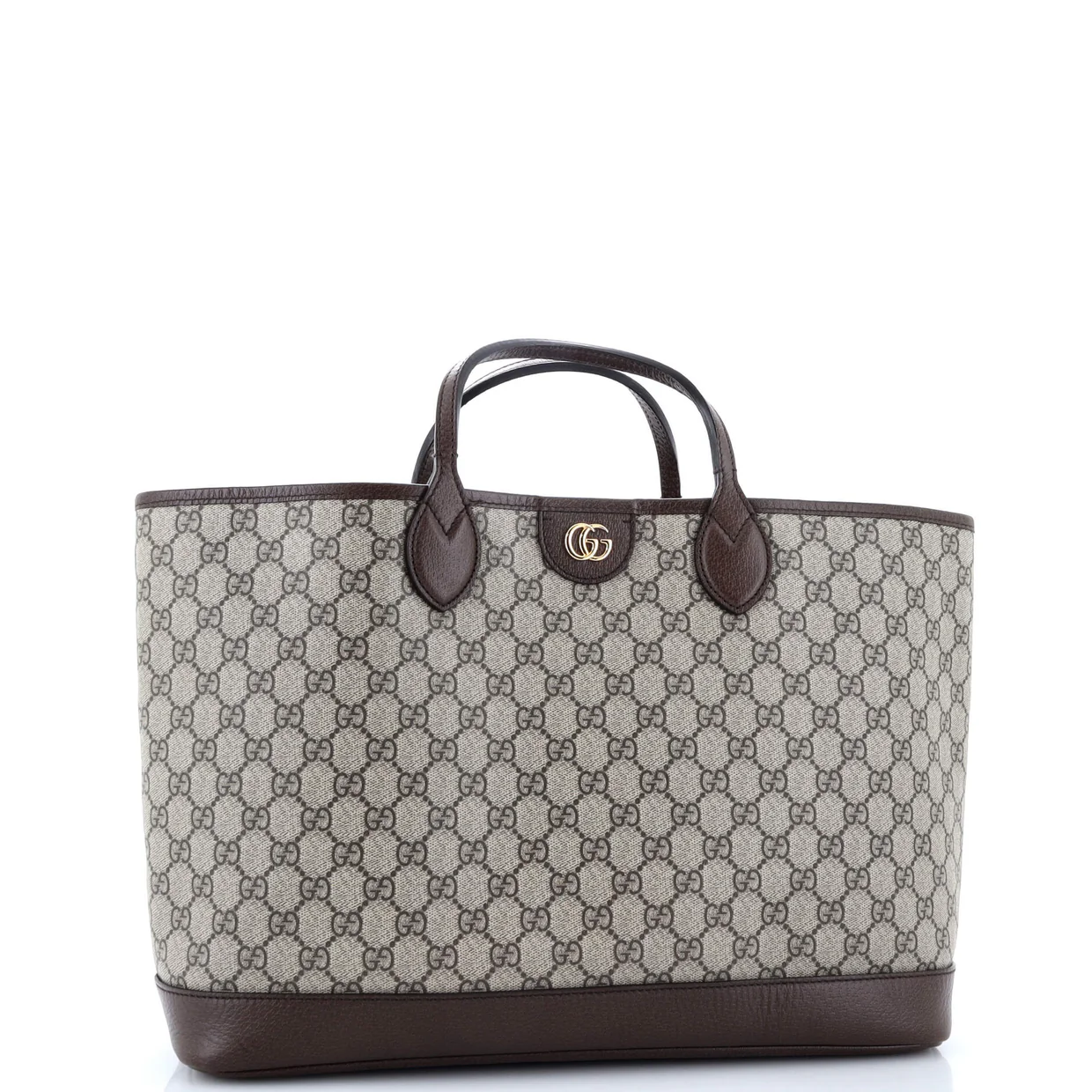 Ophidia Top Handle Shopping Tote GG Coated Canvas Medium - Deep Luxury
