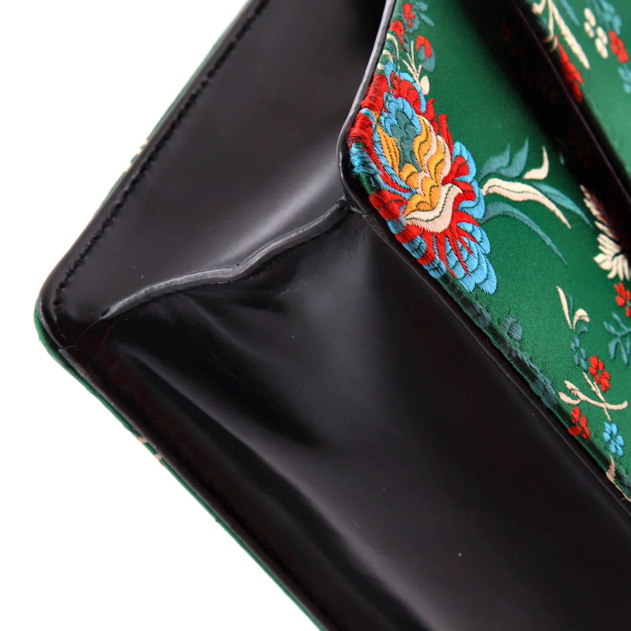 Sylvie Shoulder Bag Floral Jacquard Small - Deep Luxury