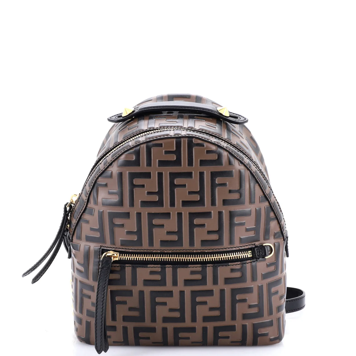 By The Way Backpack Zucca Embossed Leather Mini - Deep Luxury