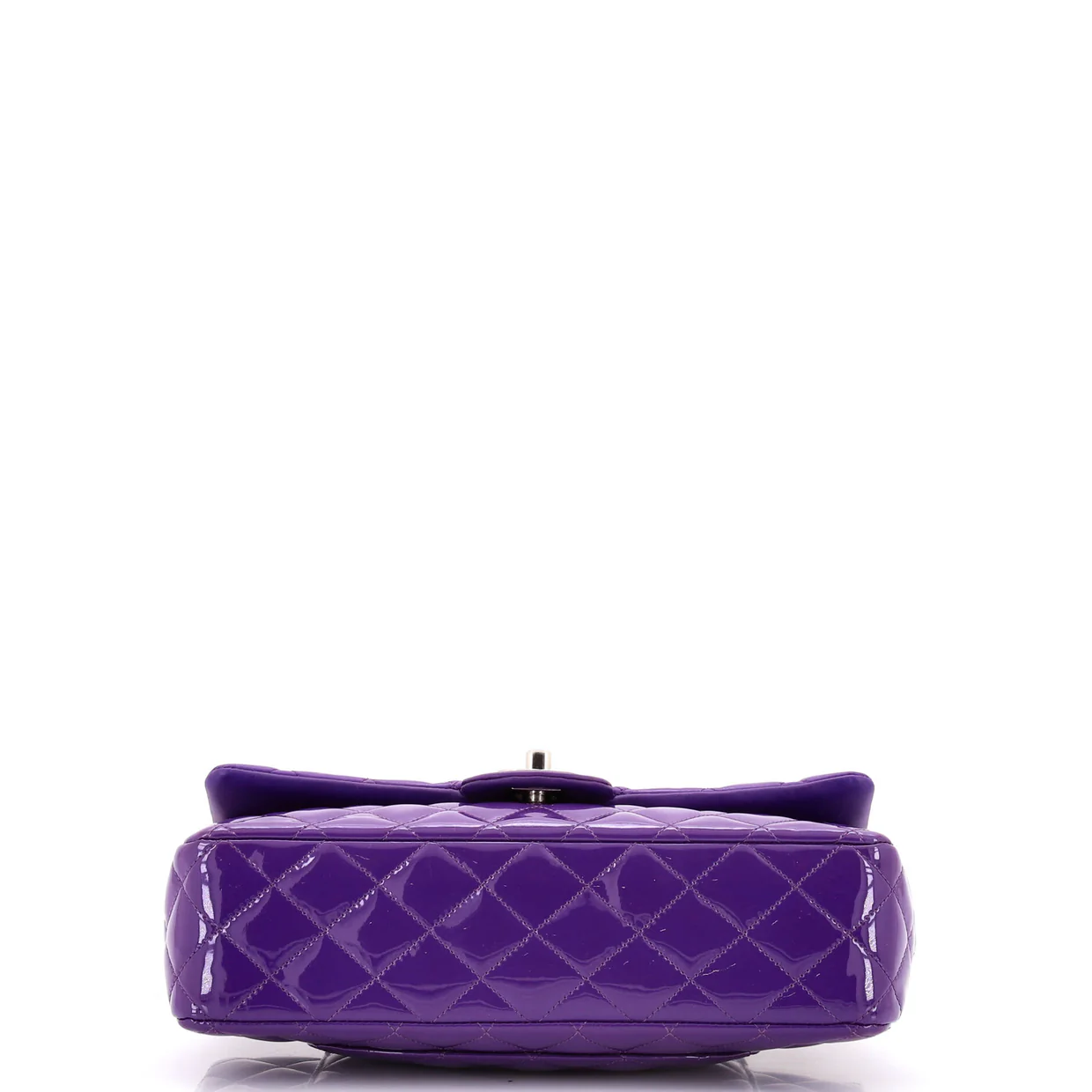 Classic Double Flap Bag Quilted Patent Medium - Deep Luxury