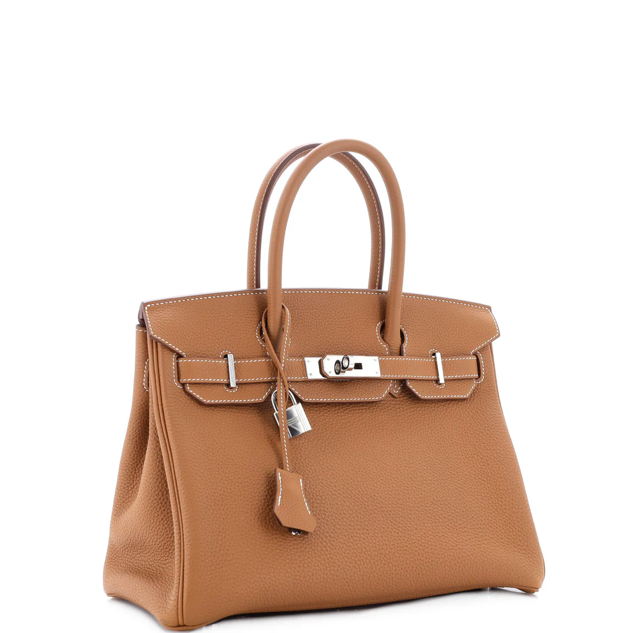 Birkin Handbag Gold Togo with Palladium Hardware 30 - Deep Luxury