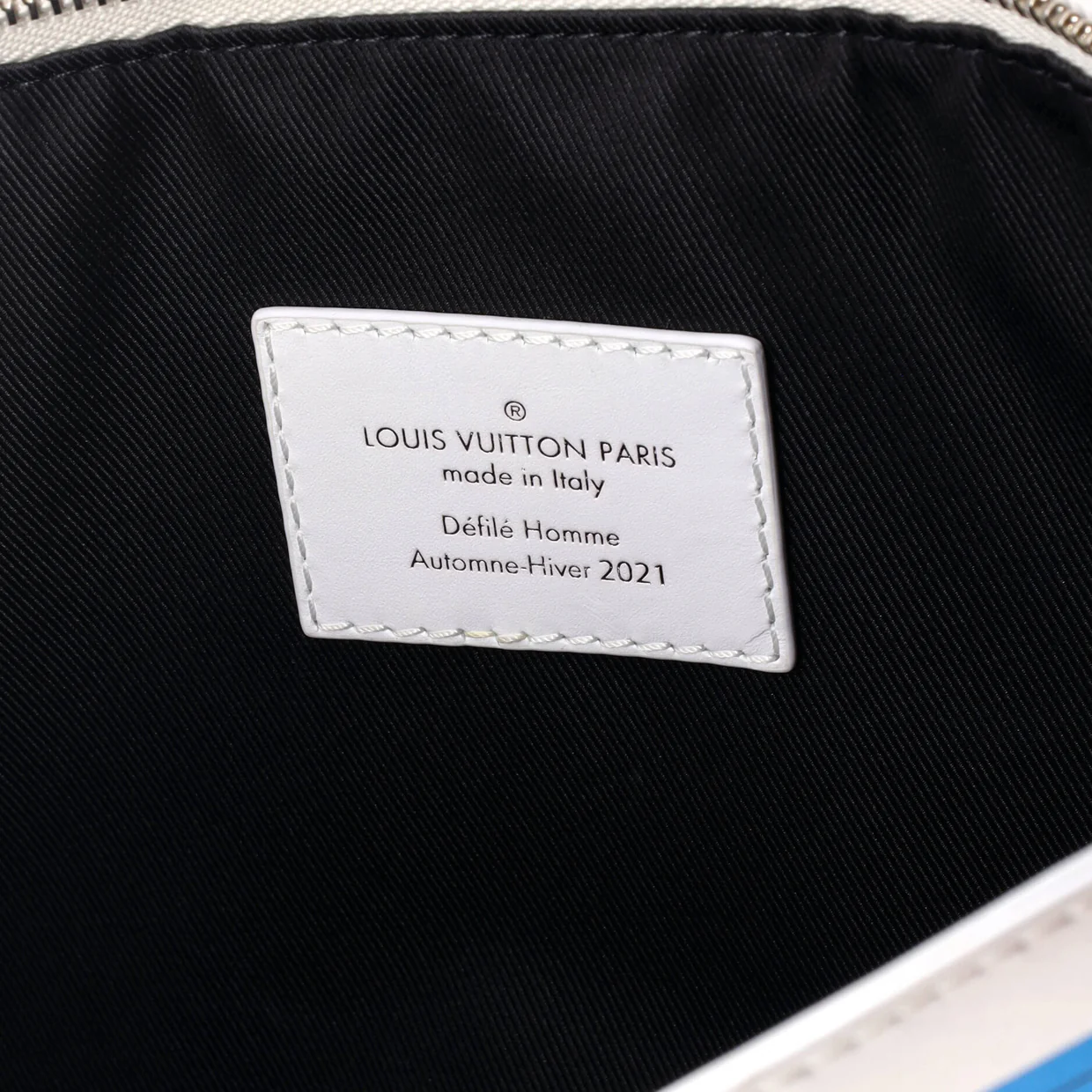 Newspaper Pouch Printed Leather - Deep Luxury