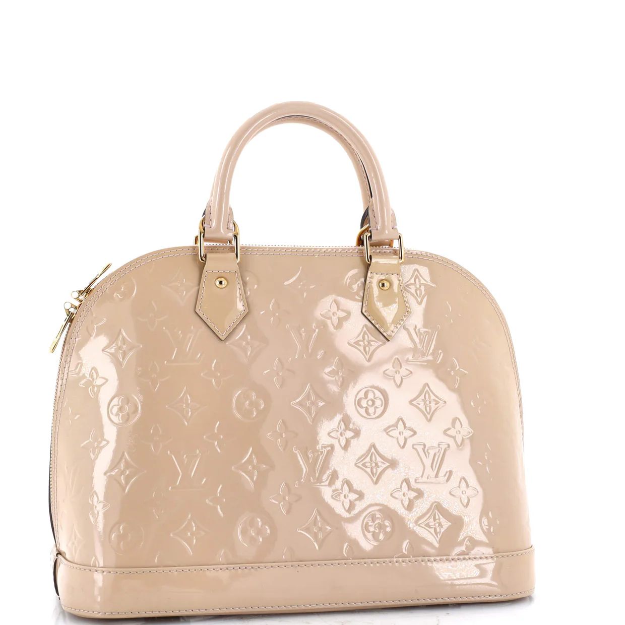Alma Handbag Monogram Vernis PM - Deep Luxury