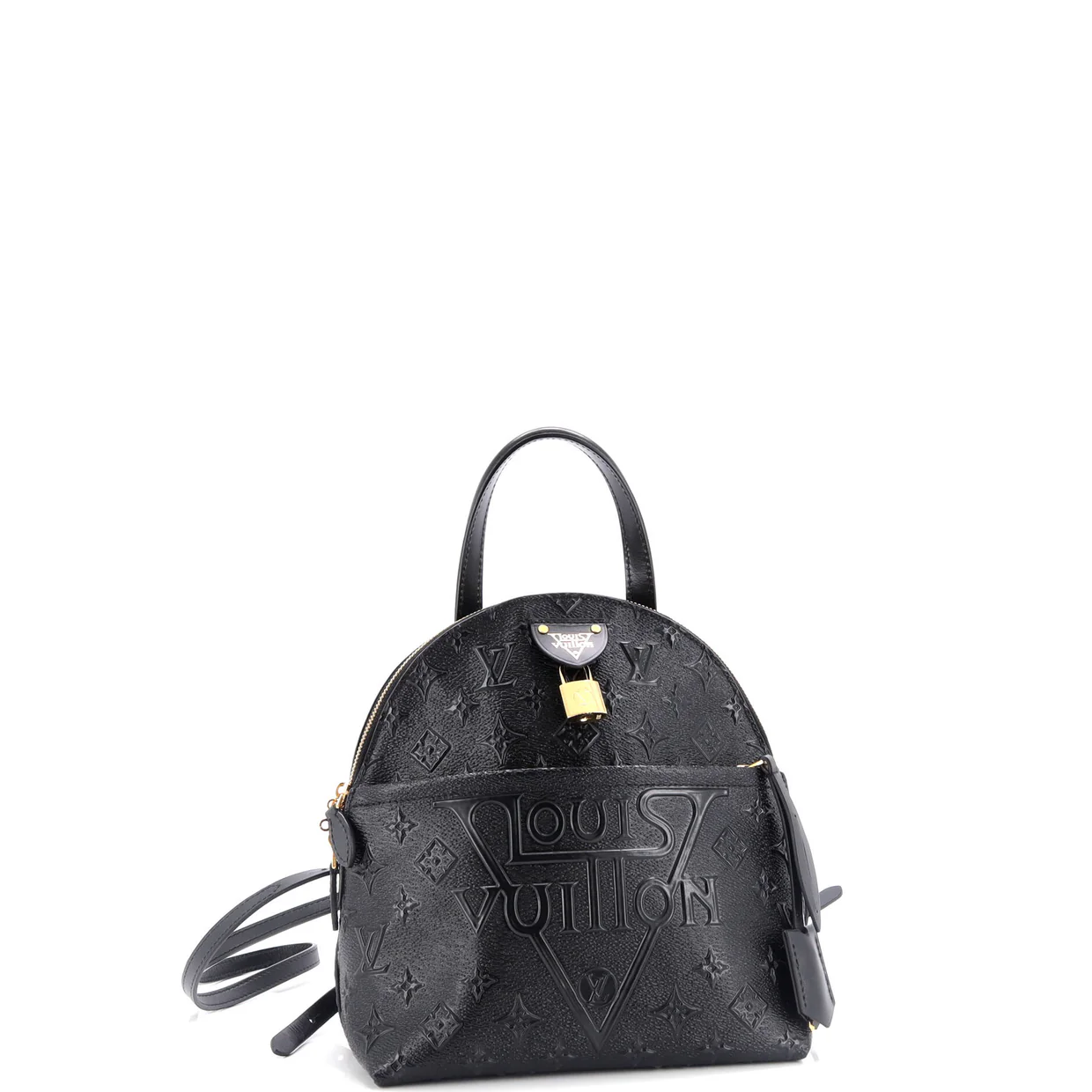 Moon Backpack Embossed Monogram Midnight Canvas - Deep Luxury