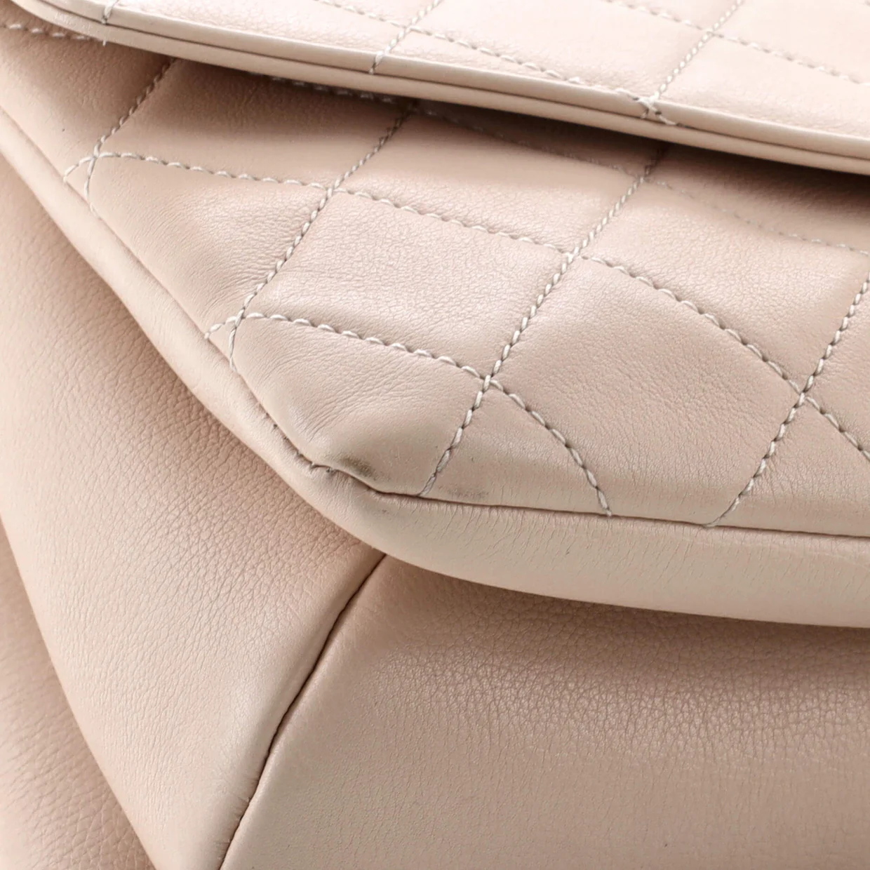 Gold Top Handle Bag Quilted Lambskin Medium - Deep Luxury