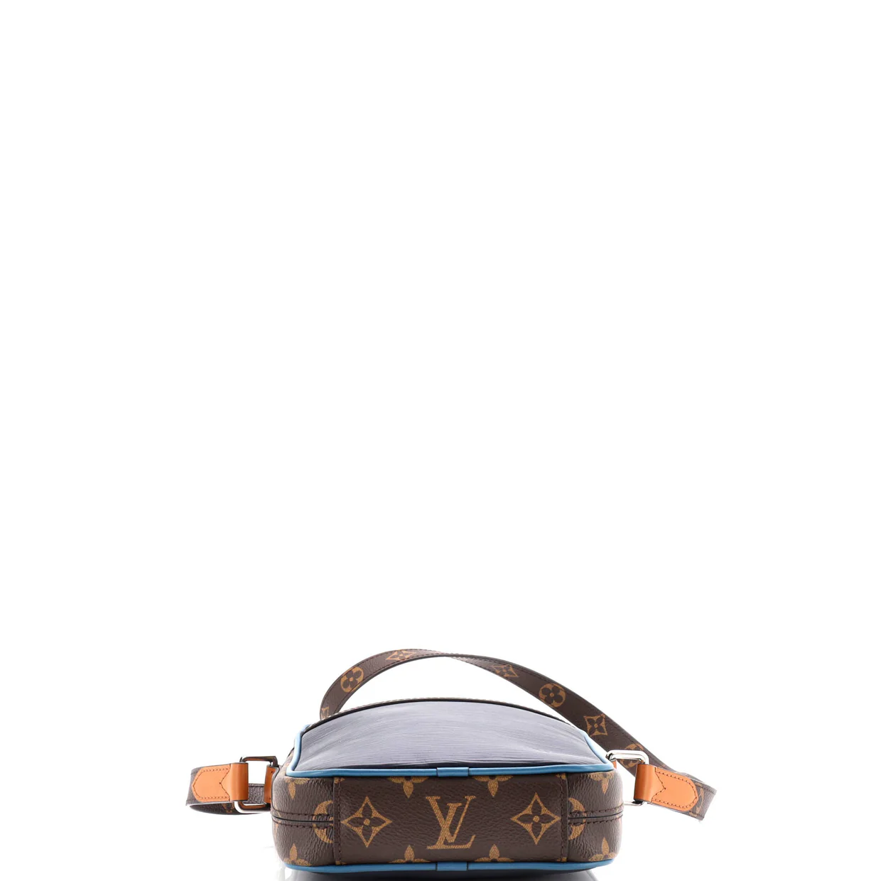 Danube Handbag Epi Leather with Monogram Canvas Slim - Deep Luxury