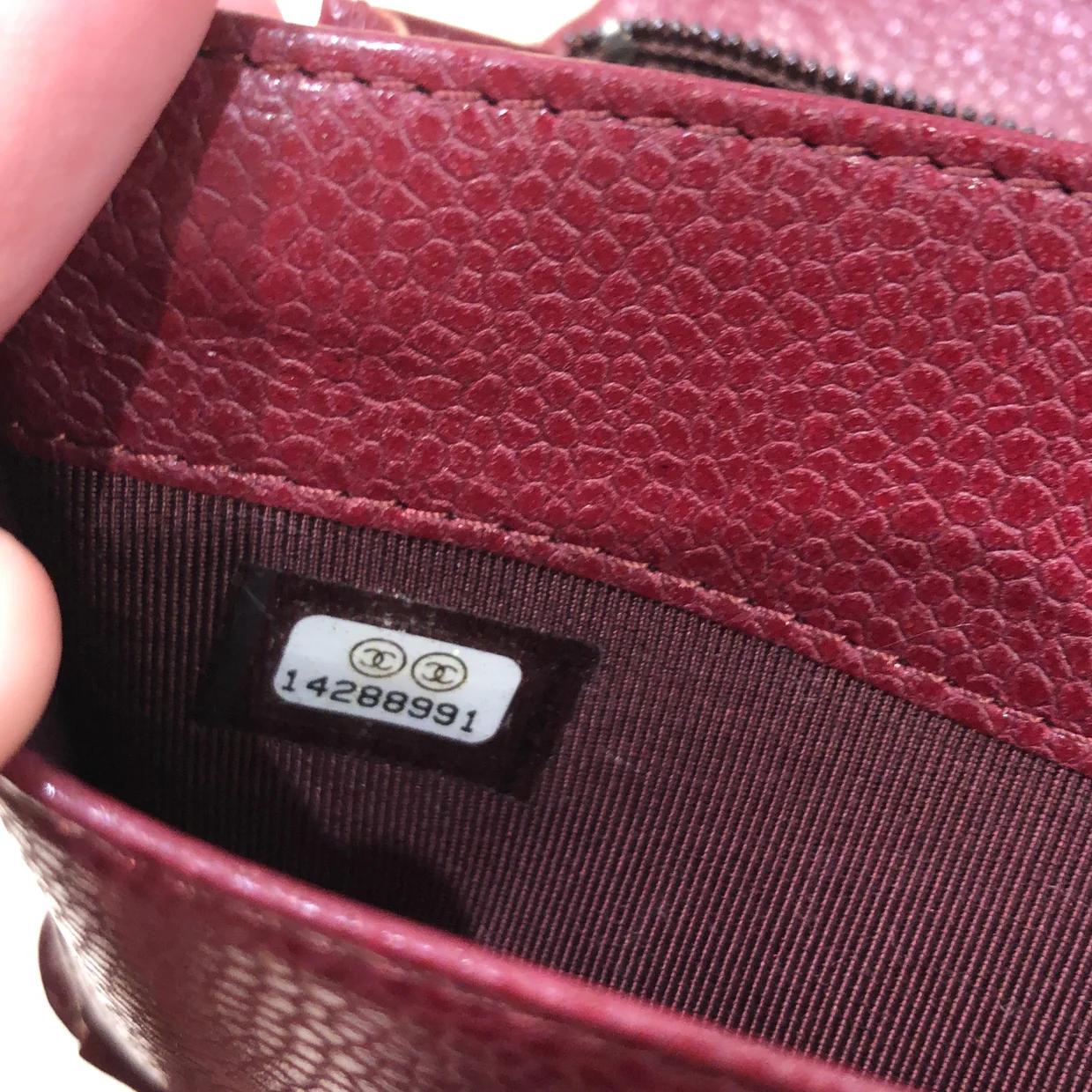 L-Yen Wallet Quilted Caviar - Deep Luxury