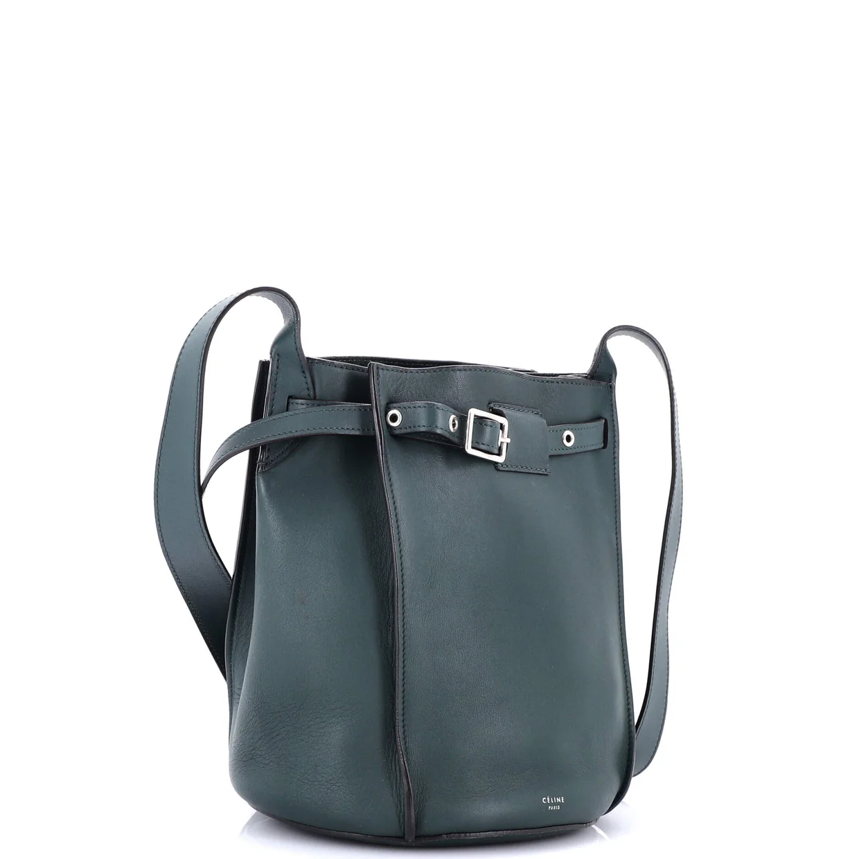 Long Strap Big Bag Bucket Leather - Deep Luxury