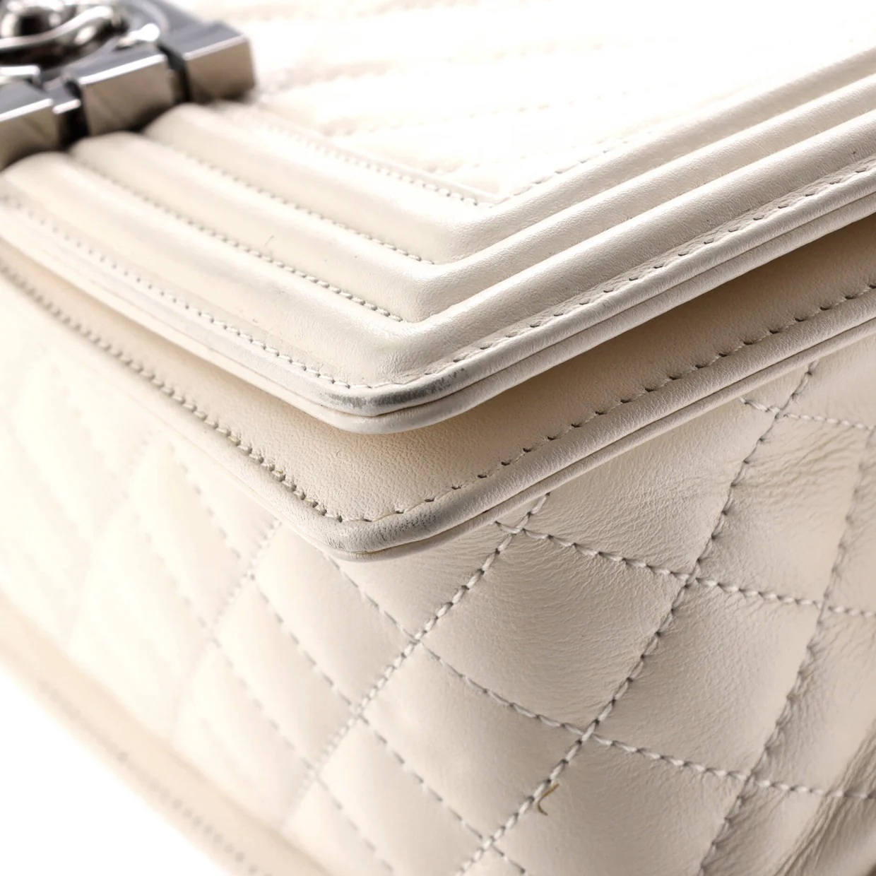 Boy Flap Bag Chevron Lambskin Old Medium - Deep Luxury