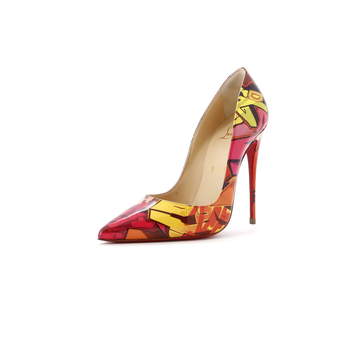 Women's So Kate Pumps Printed Patent 120 - Deep Luxury
