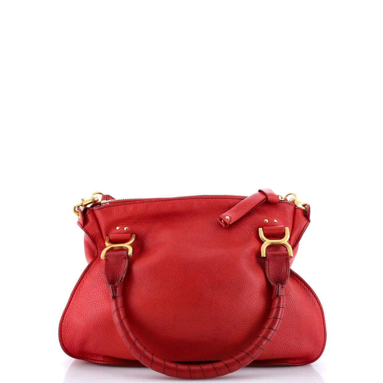 Marcie Satchel Leather Medium - Deep Luxury